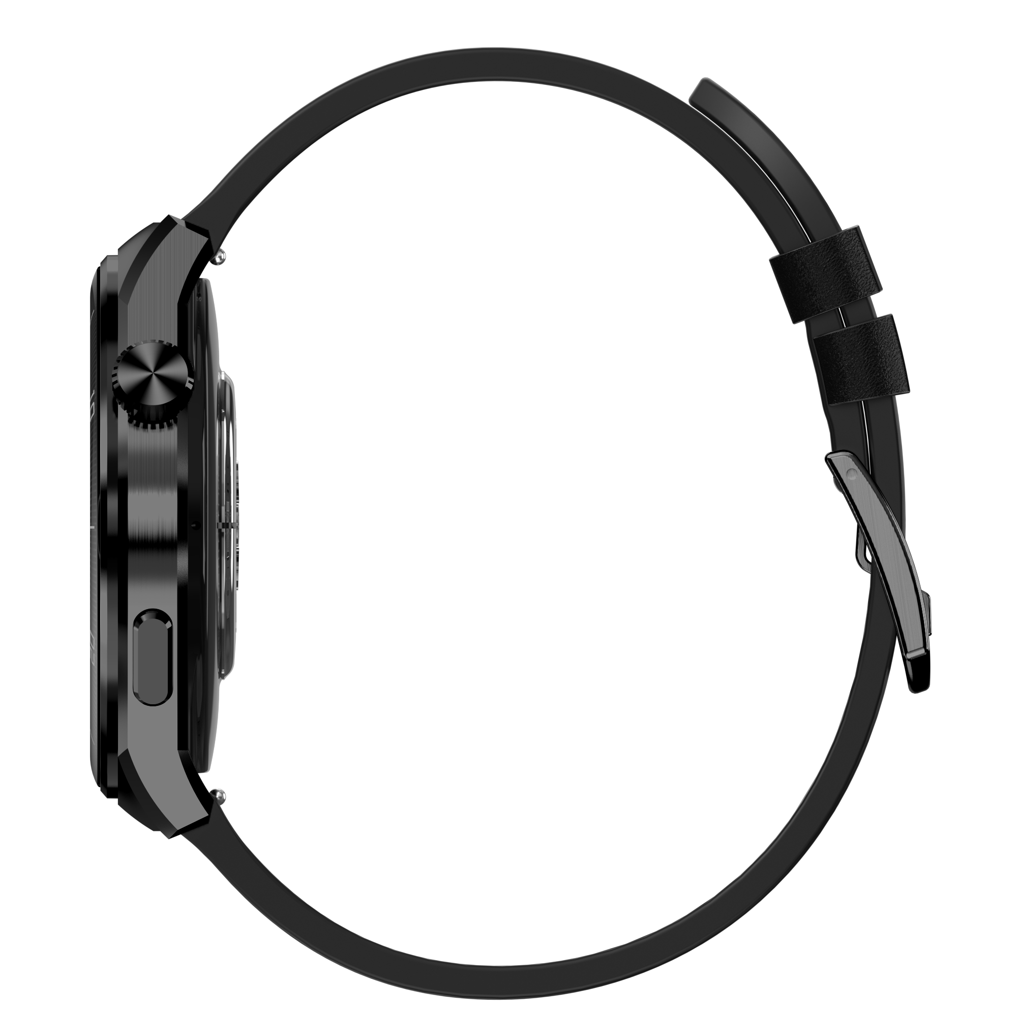 Garett V12 smartwatch nero pelle cinturino AMOLED