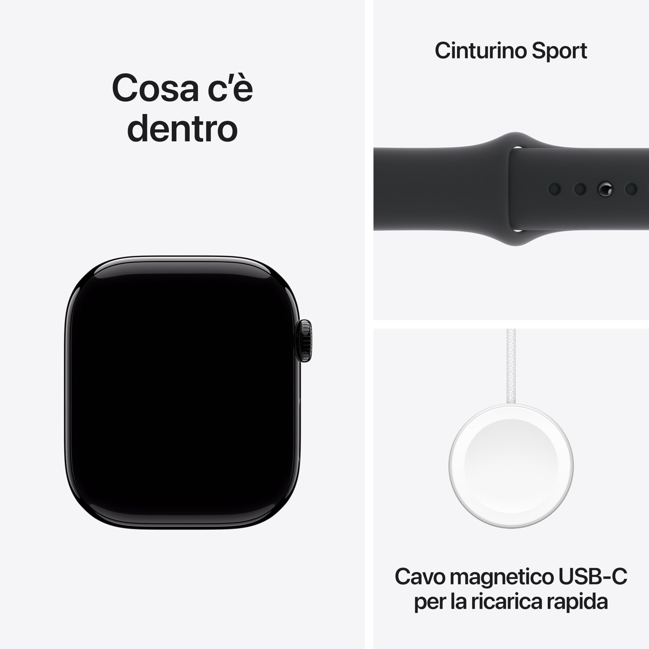 Apple Watch Series 10 GPS 46 mm smartwatch nero ECG