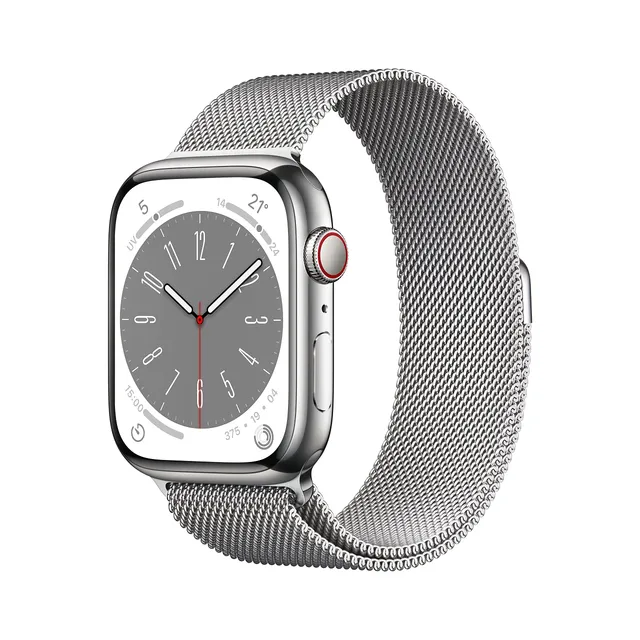 Apple Watch Series 8 45mm GPS Cellular smartwatch argento maglia