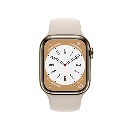 Apple Watch Series 8 GPS + Cellular 41mm smartwatch acciaio oro