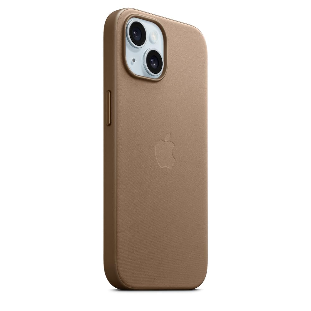 Apple FineWoven custodia iPhone 15 grigio talpa MagSafe
