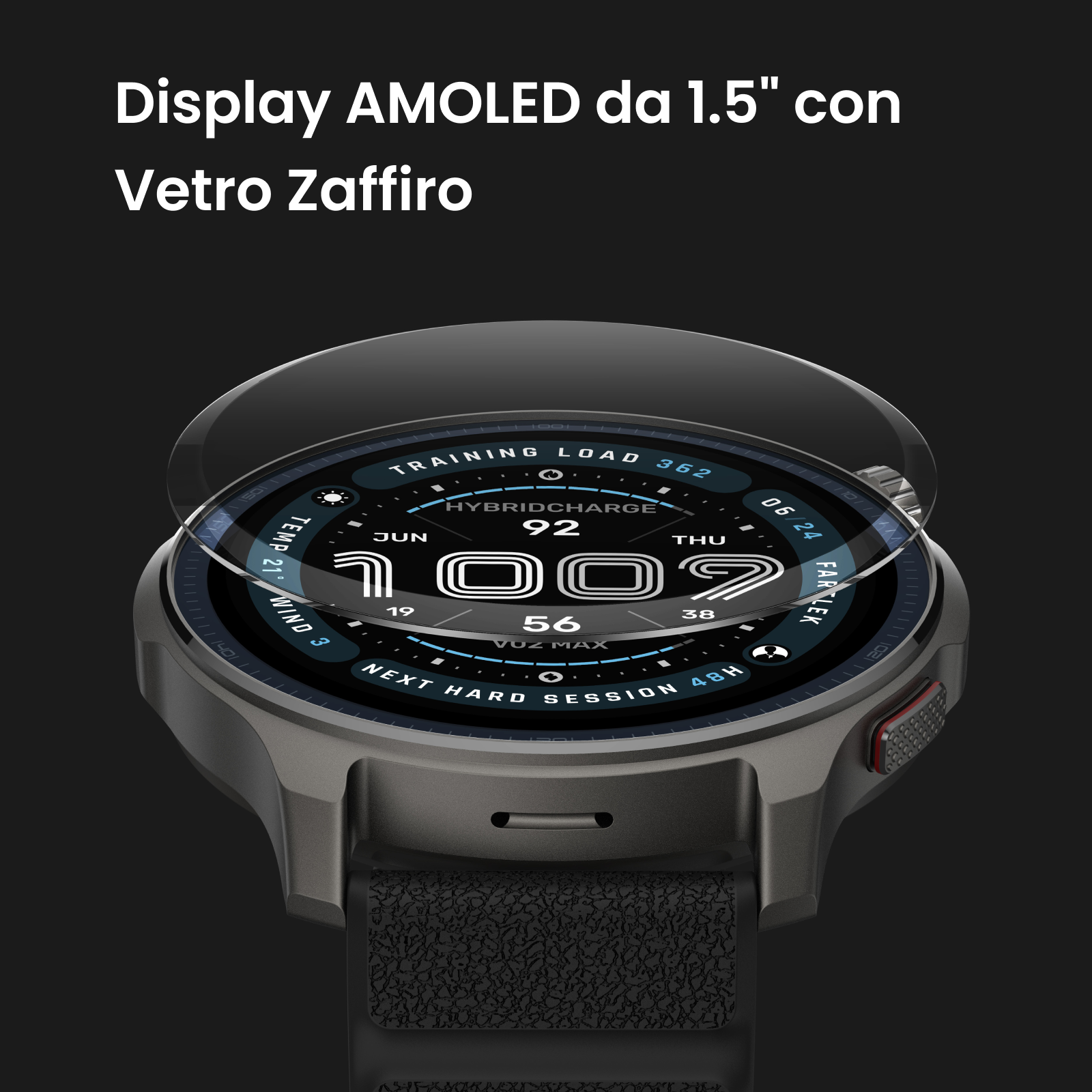 Huami Balance 2 smartwatch nero 1,5 pollici AMOLED