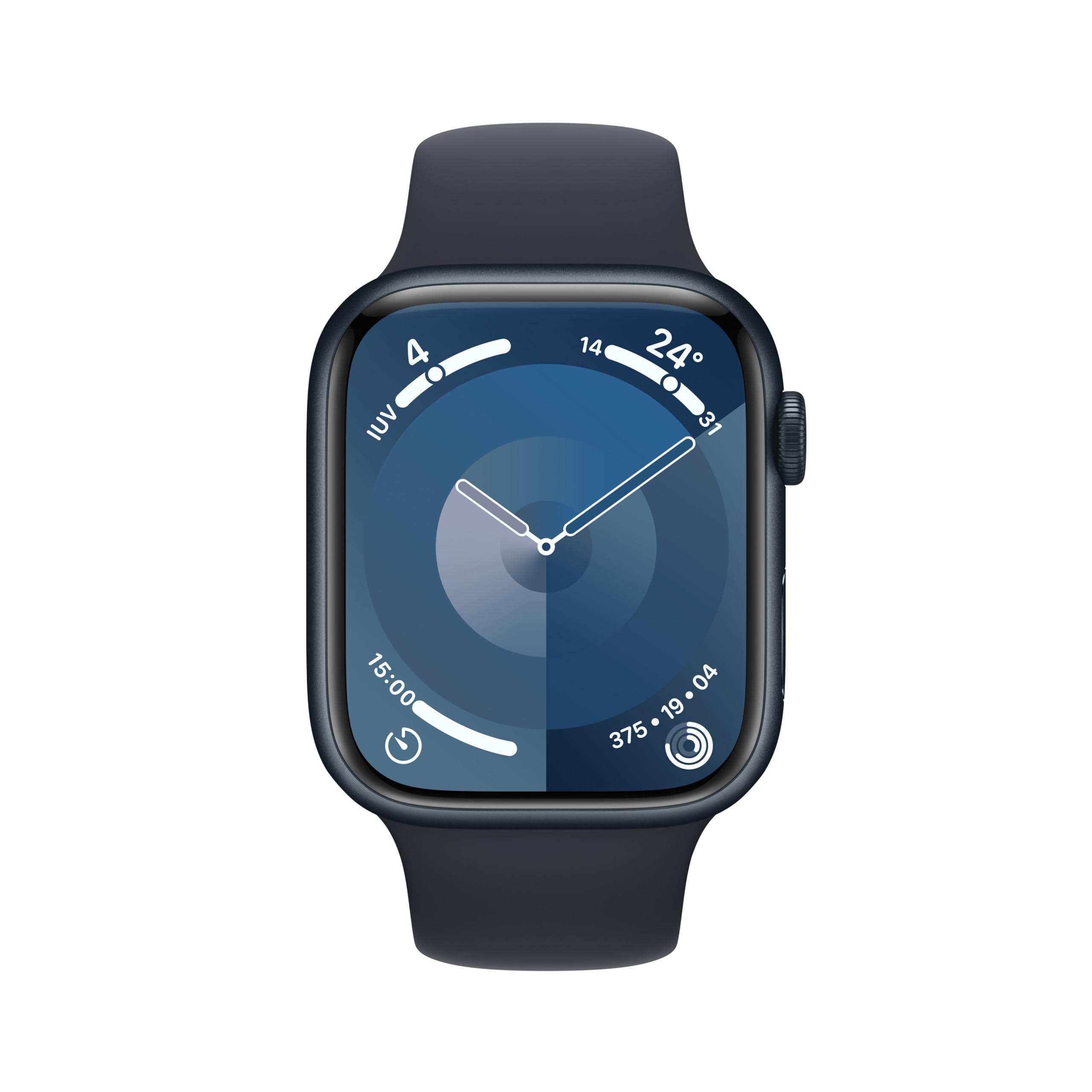 Apple Watch Series 9 GPS Cellular 45mm smartwatch mezzanotte ECG