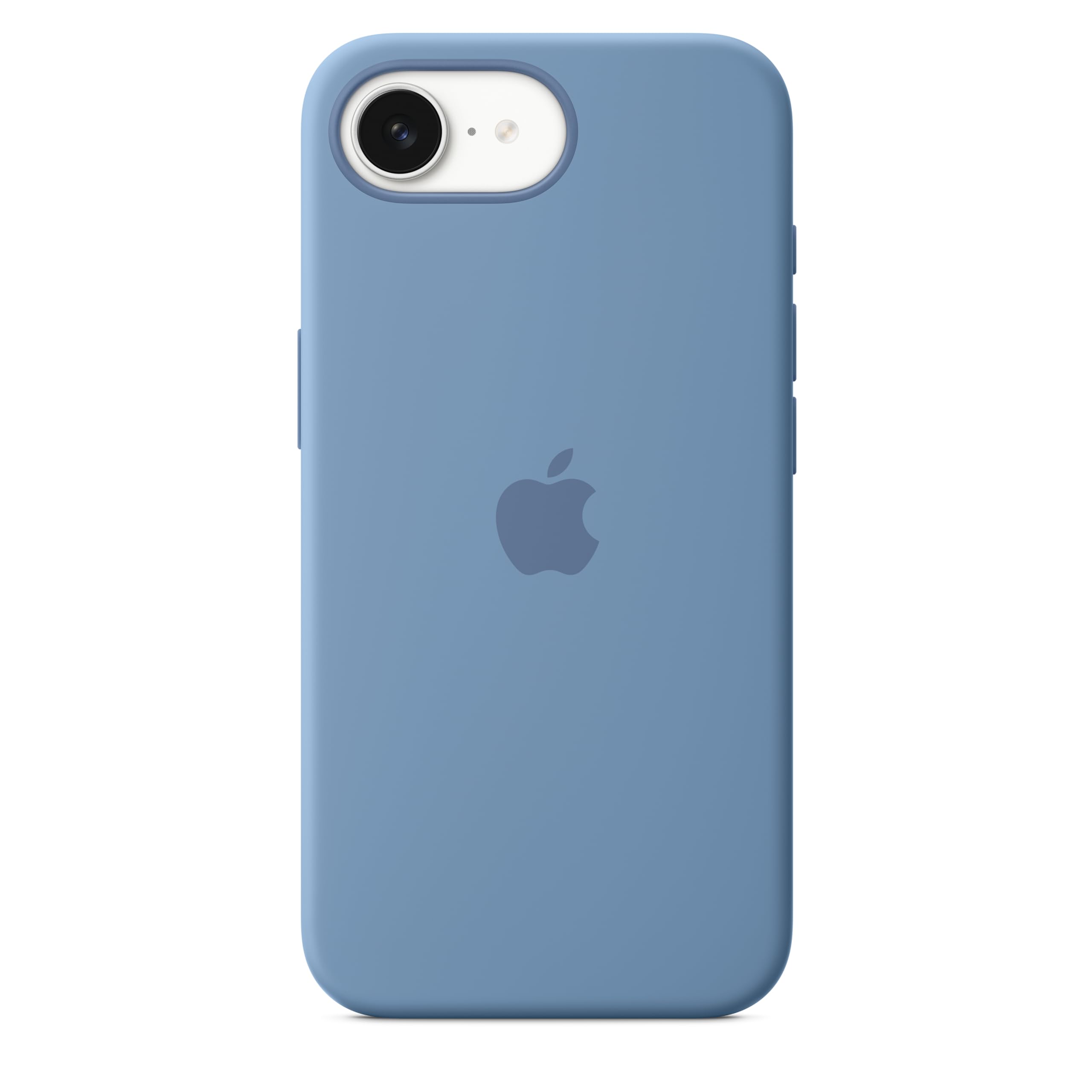 Apple iPhone 16e Custodia Silicone Bianco microfibra