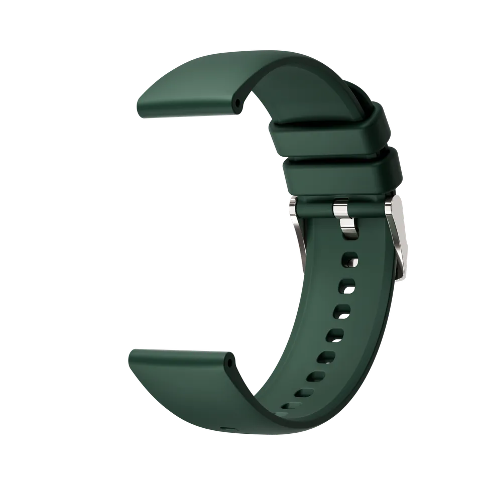 Maoo Cinturino Silicone Smartwatch 20mm Verde Argento