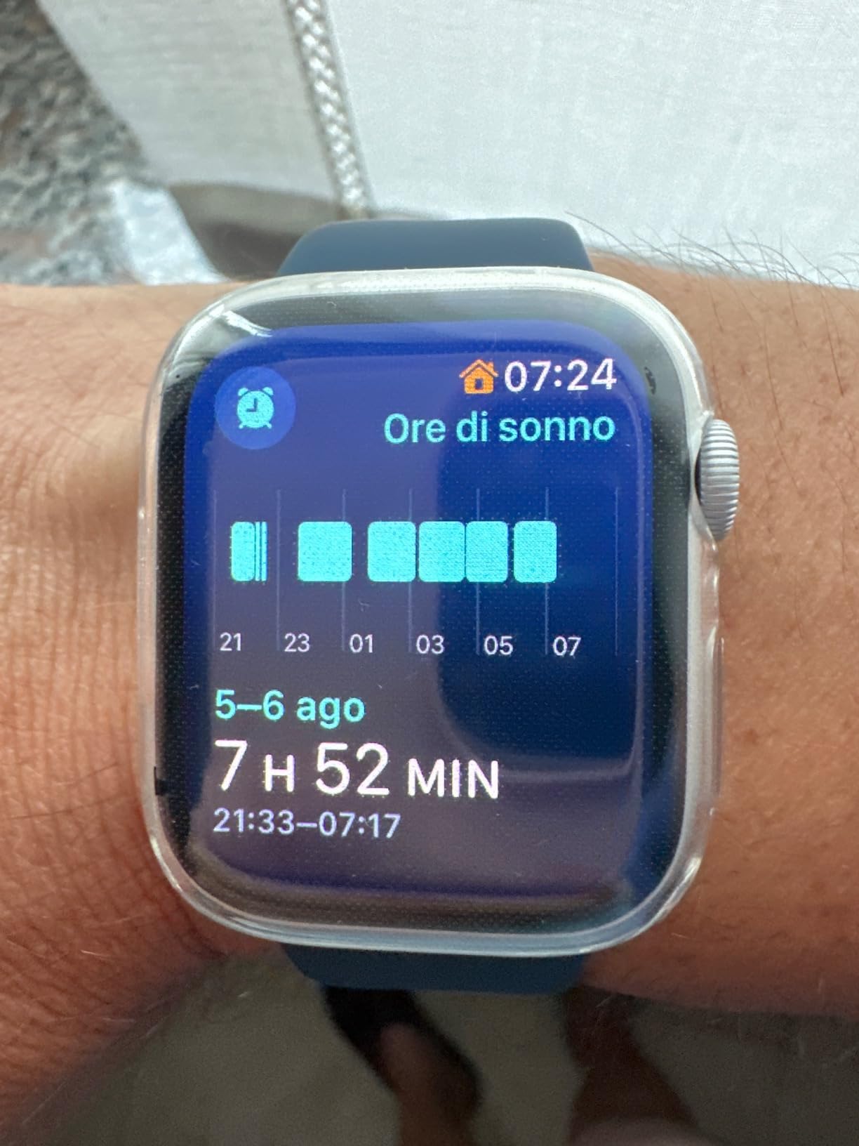 Apple Watch Series 9 GPS 41 mm smartwatch mezzanotte