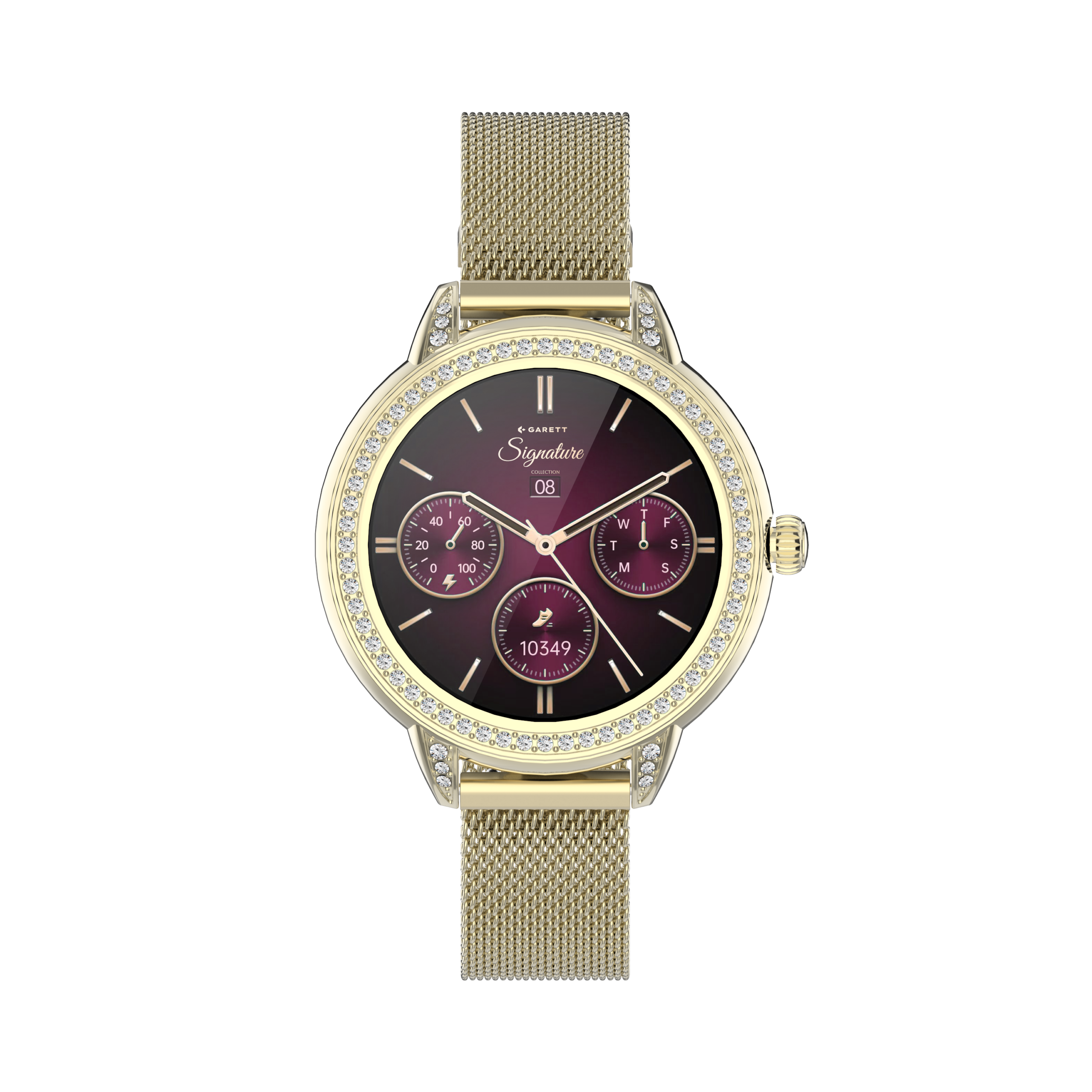 Garett Stella smartwatch oro maglia mesh donna