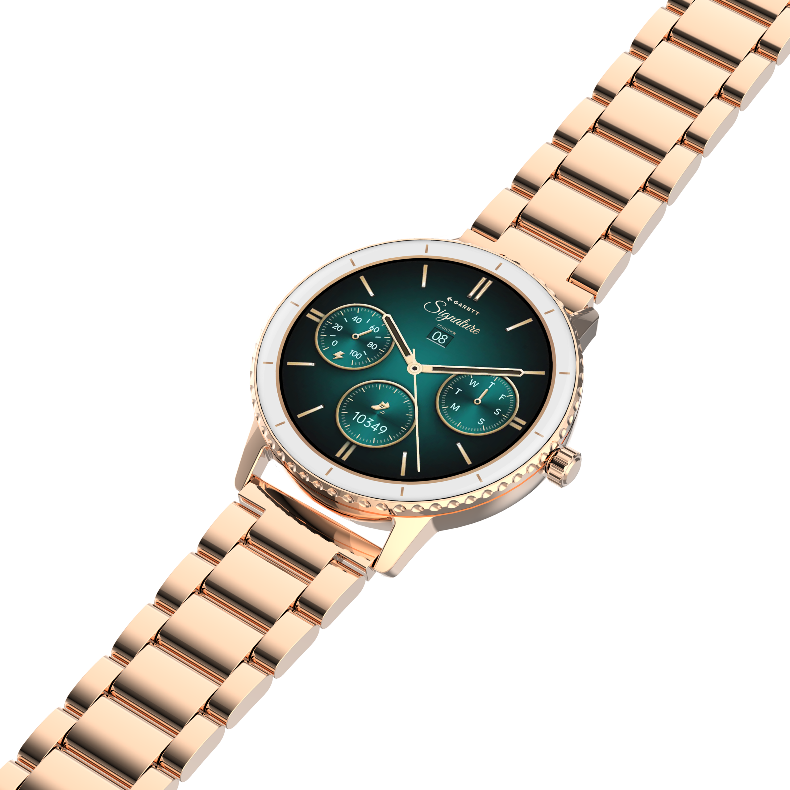 Garett Grace smartwatch oro rosa acciaio AMOLED
