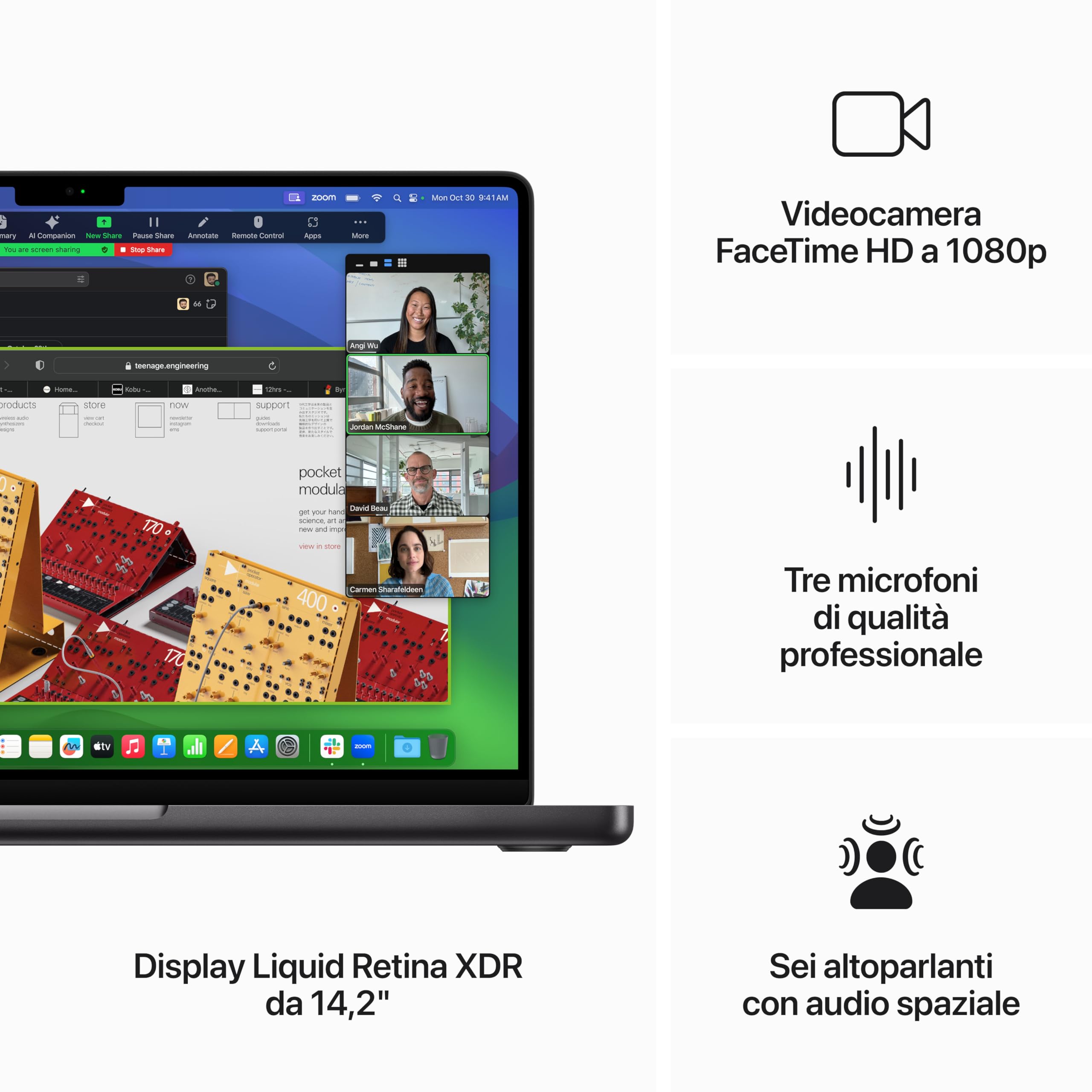 Apple MacBook Pro M3 Pro 12/18 core 14,2" portatile nero 18GB 1TB