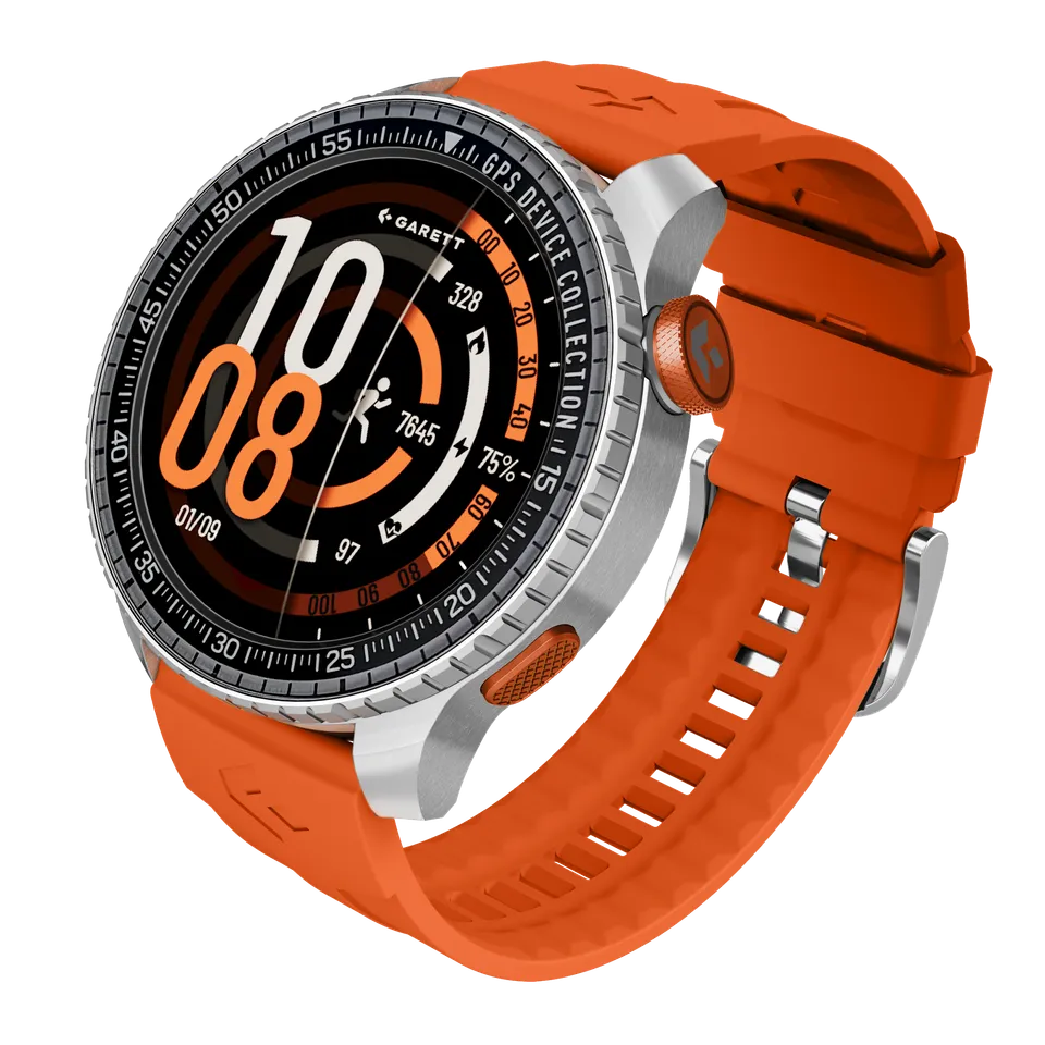 Garett Compass GPS smartwatch argento AMOLED