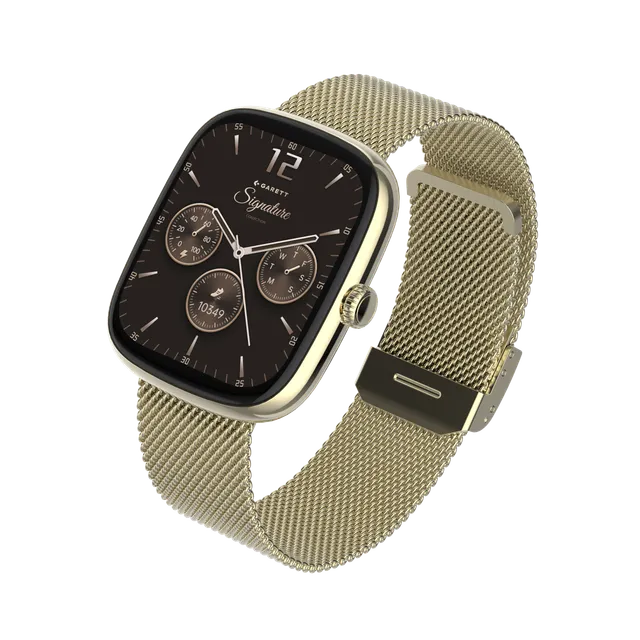 Garett Flow smartwatch oro mesh AMOLED