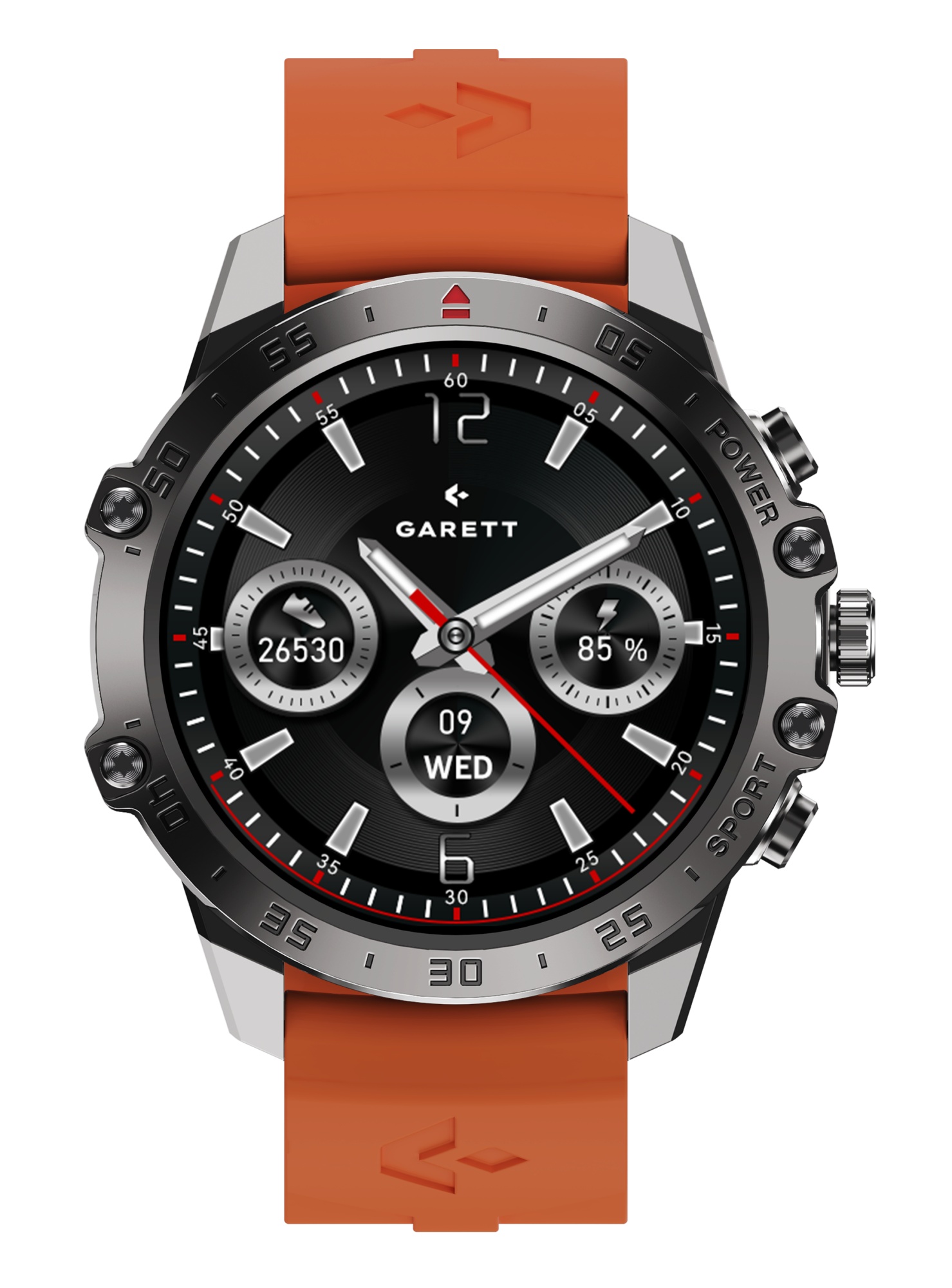 Garett V14 smartwatch nero acciaio AMOLED 8 giorni