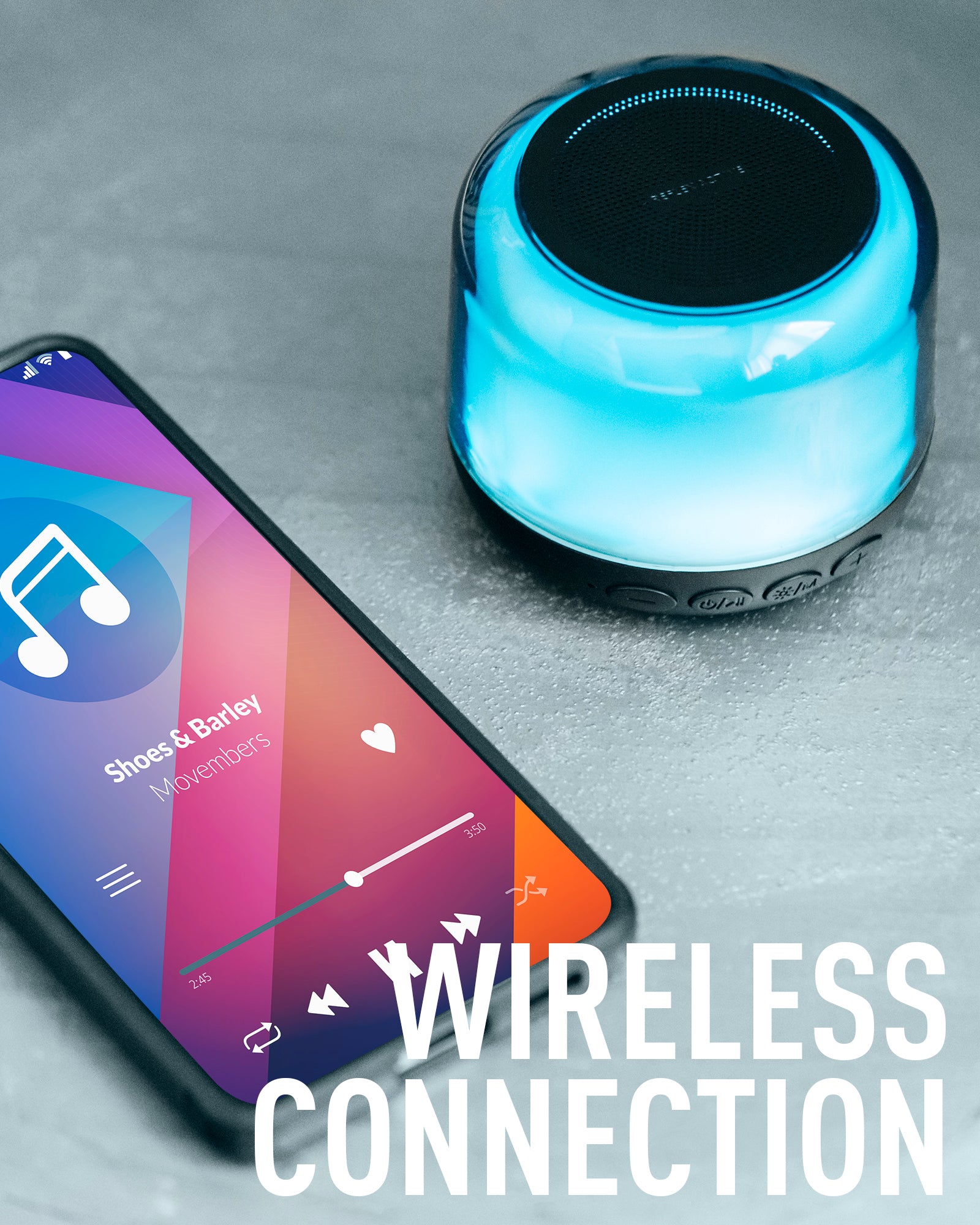 Reflex Active Mini Boom cassa Bluetooth luci nera
