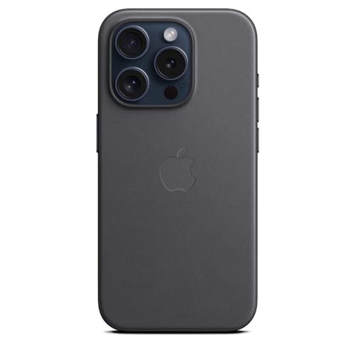 Apple Custodia FineWoven iPhone 15 Pro MagSafe Nero Microtwill