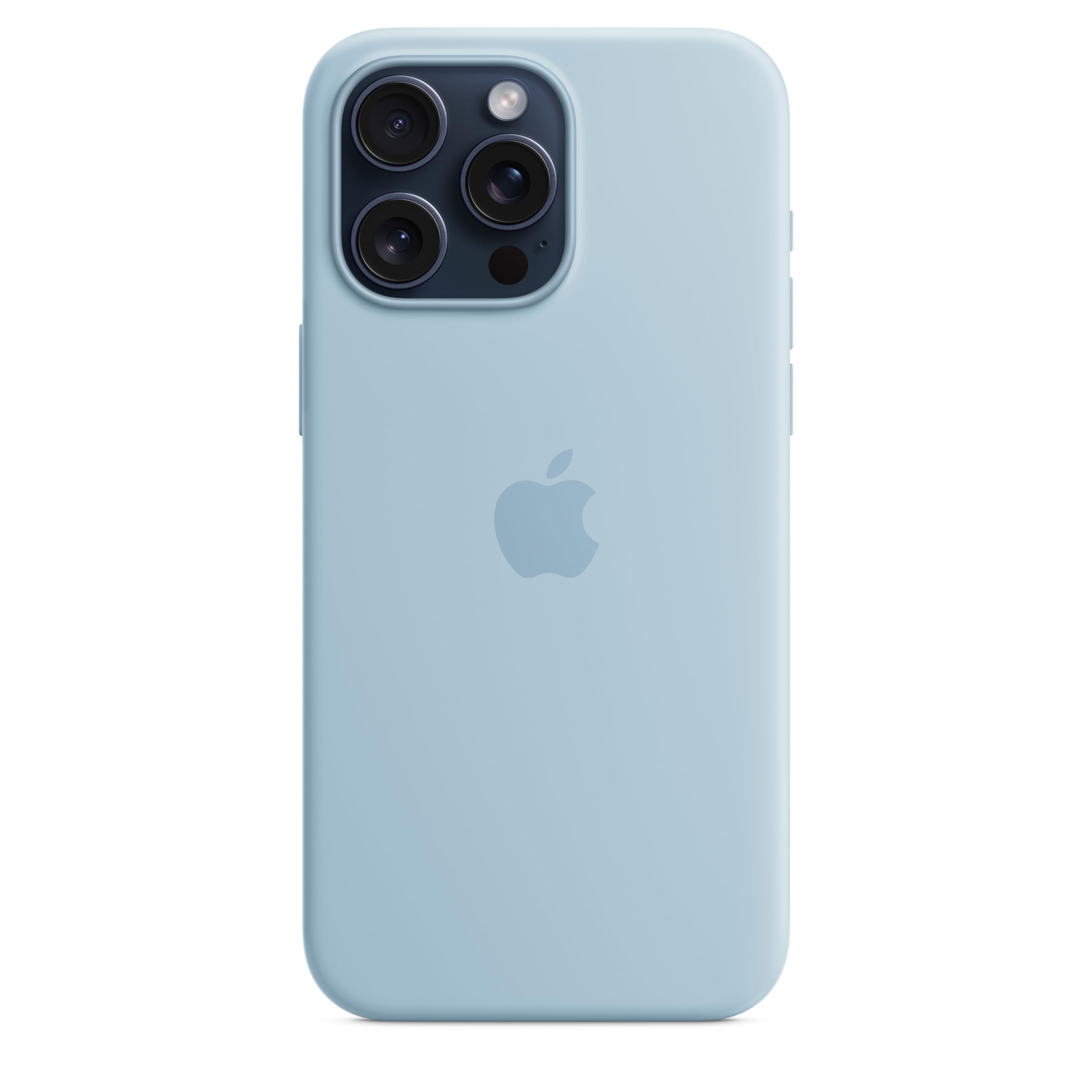 Apple iPhone 15 Pro Max custodia silicone blu chiaro MagSafe