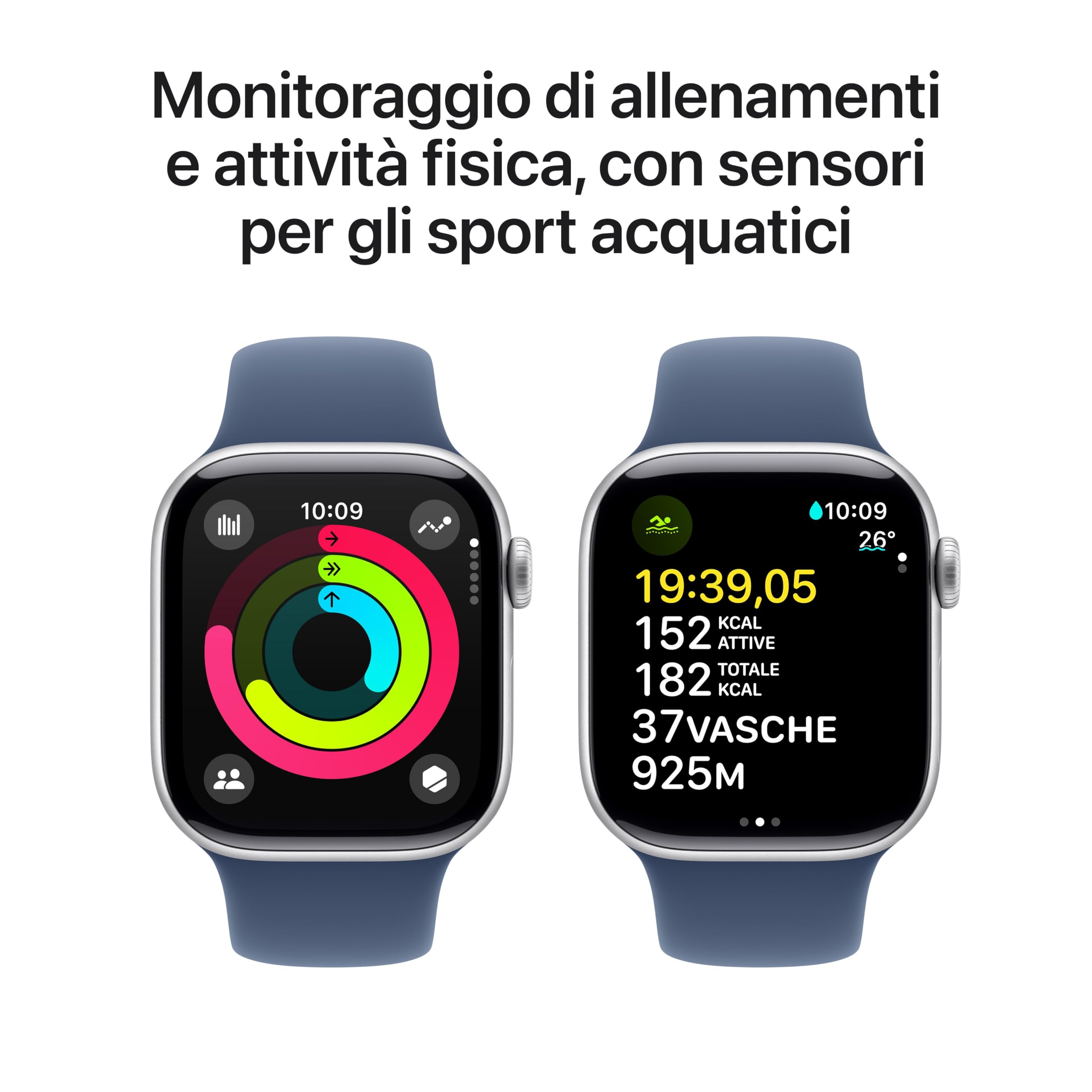 Apple Watch Series 10 42mm smartwatch GPS Cellular denim ECG