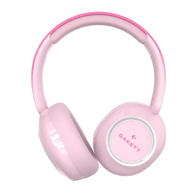 Garett Astro Wave ANC cuffie wireless rosa bambini