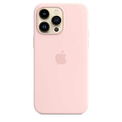 Apple iPhone 14 Pro Max custodia silicone MagSafe rosa creta