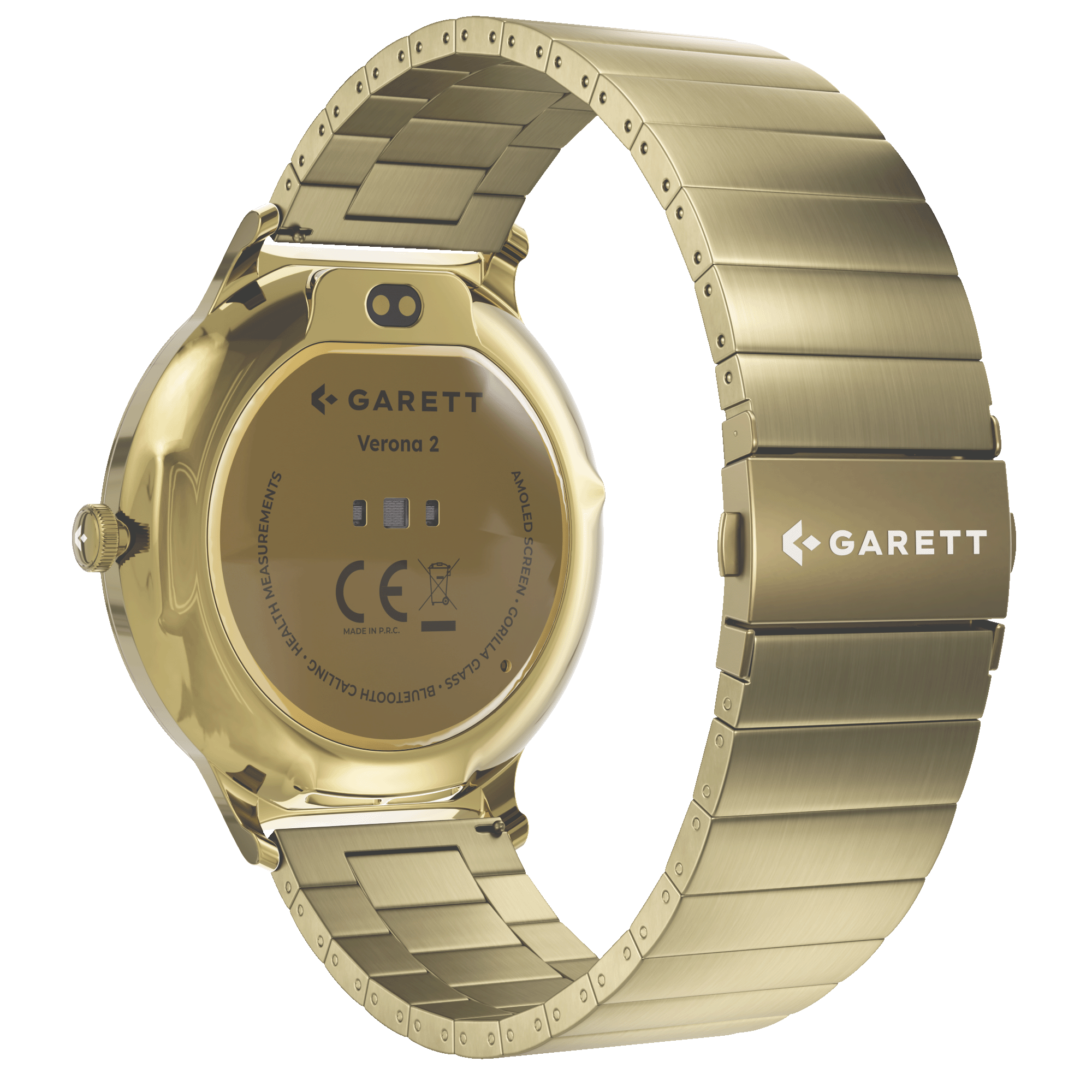Garett Verona 2 smartwatch oro acciaio AMOLED