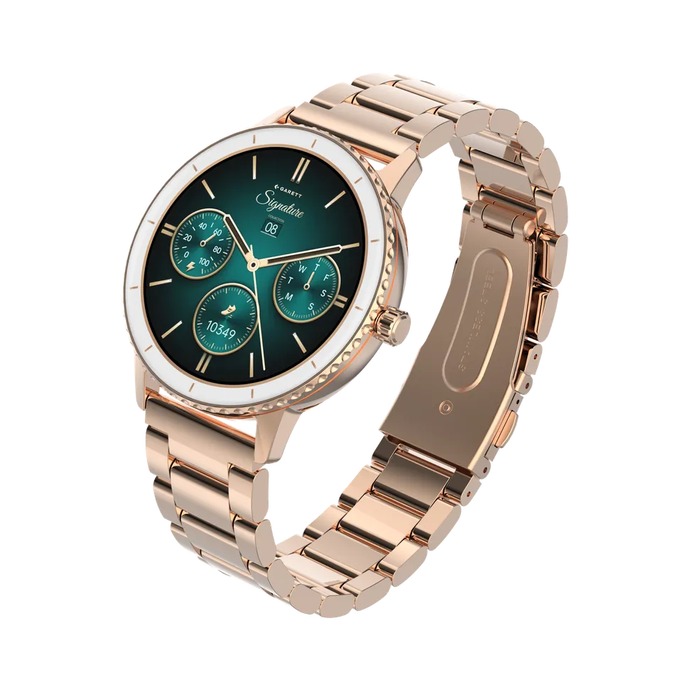 Garett Grace smartwatch oro rosa acciaio AMOLED