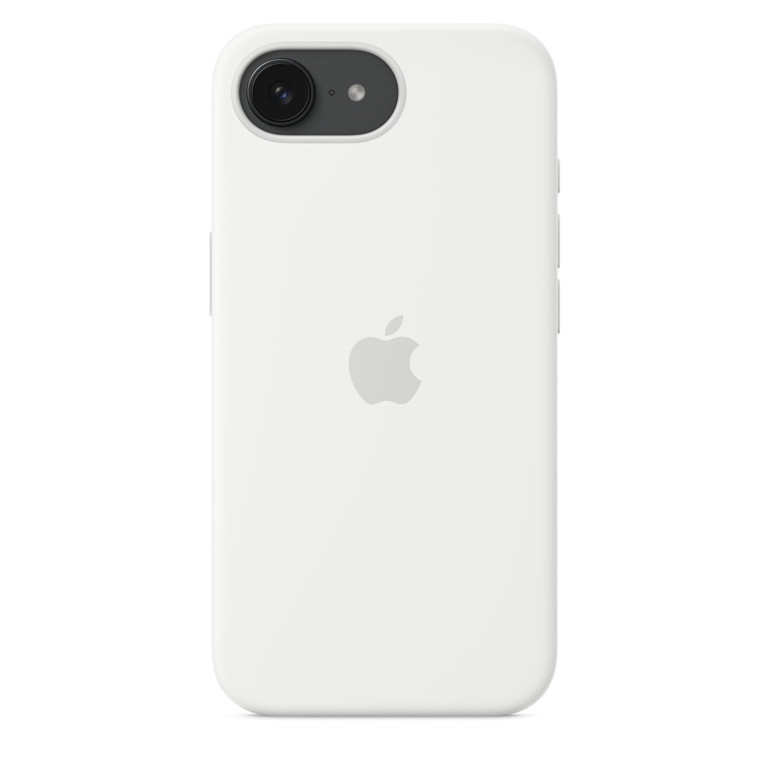 Apple iPhone 16e Custodia Silicone Bianco microfibra