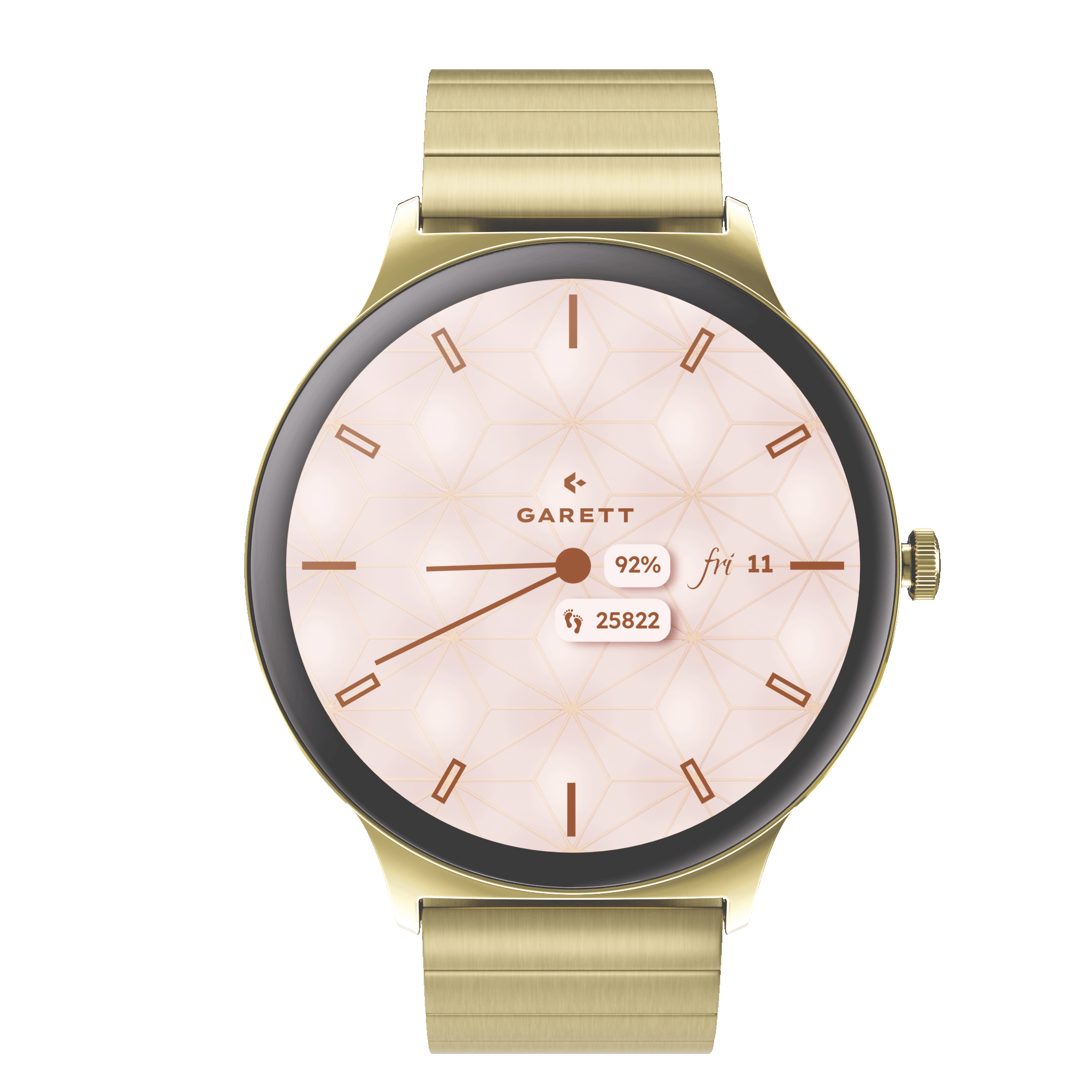 Garett Verona 2 smartwatch oro acciaio AMOLED
