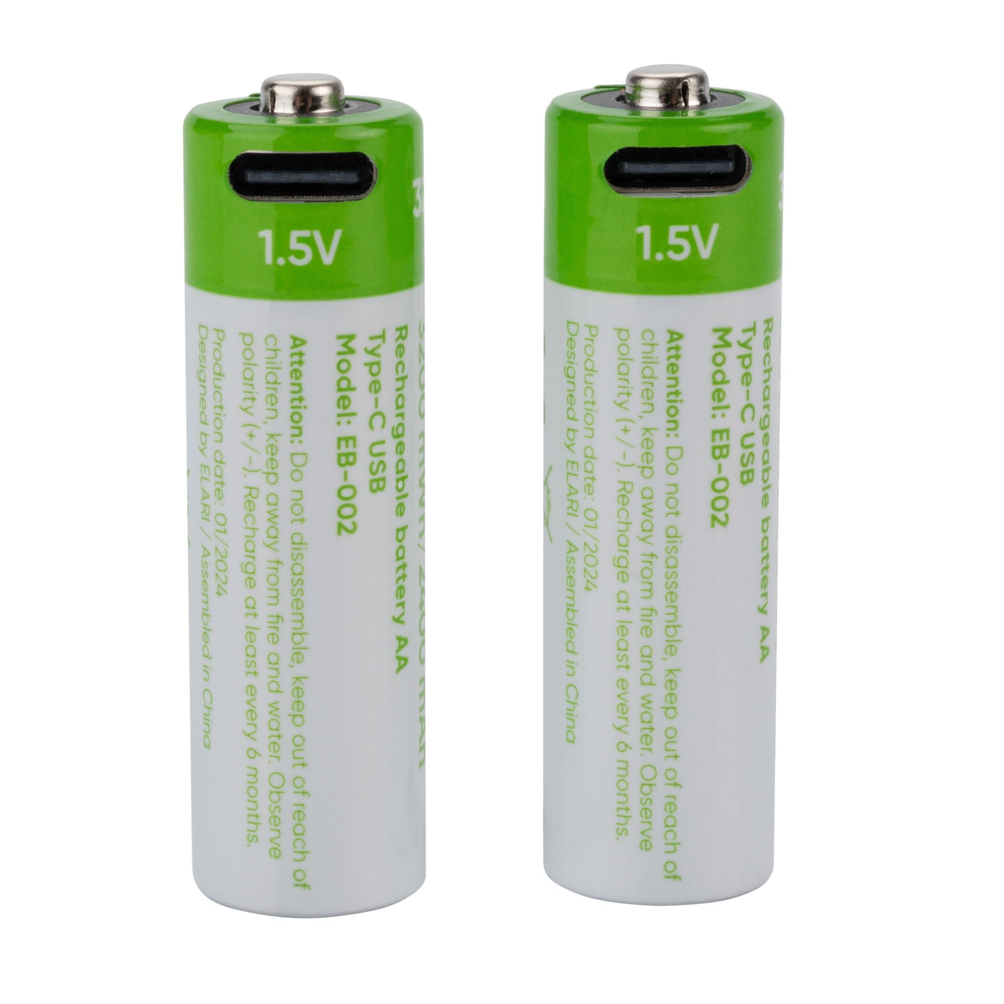 Elari EcoBattery AA batteria ricaricabile USB-C 2 pezzi