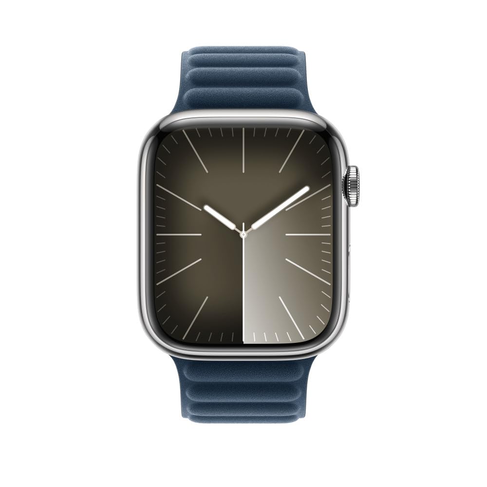 Apple Watch Magnetic Link cinturino 45mm blu Pacifico M/L FineWoven