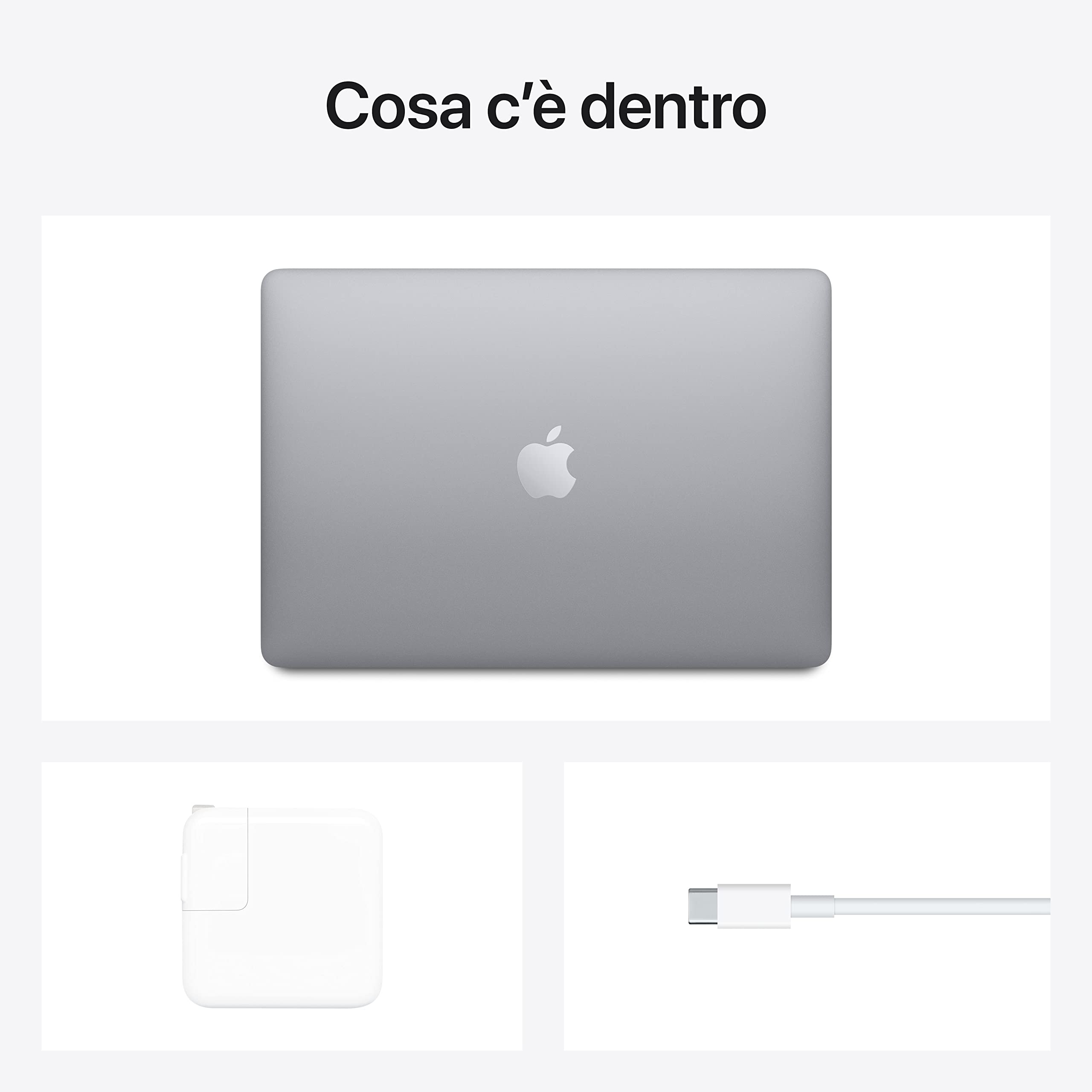 Apple MacBook Air 2020 M1 Notebook 13" 8GB 512GB Grigio siderale