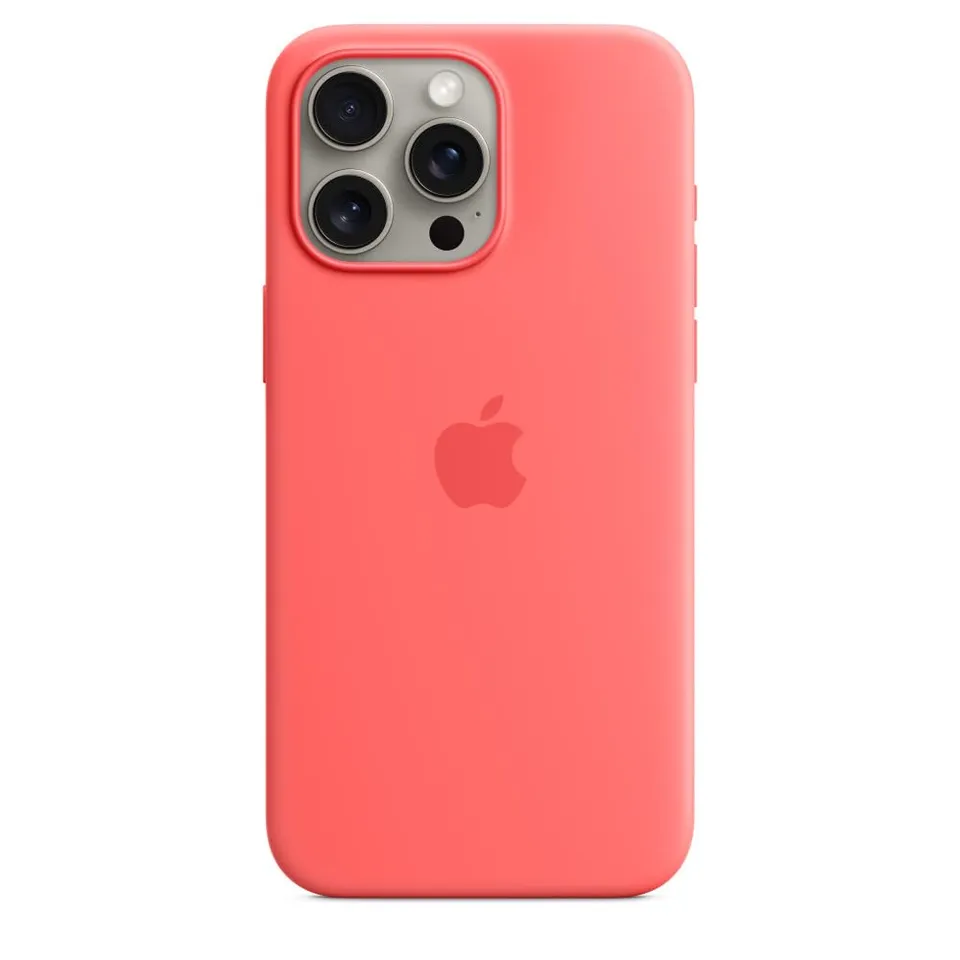 Apple iPhone 15 Pro Max custodia silicone Guava MagSafe