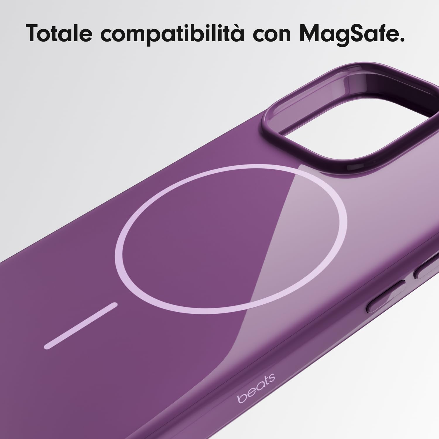 Beats custodia iPhone 16 cover MagSafe tramonto viola antigraffio