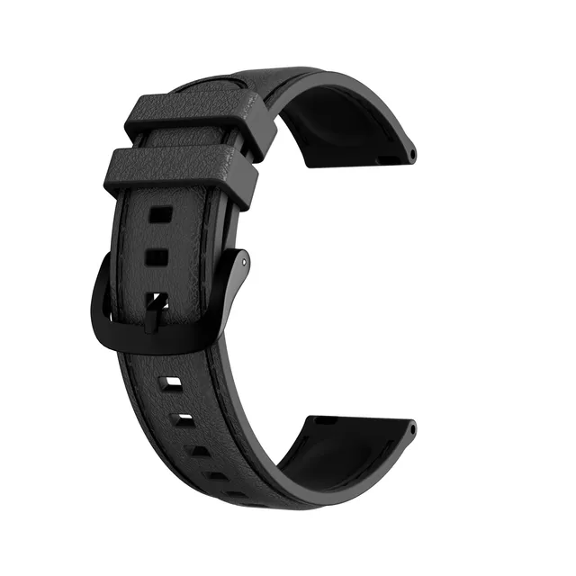 Maoo Ventura 2 Cinturino Smartwatch in Pelle Nero 20mm