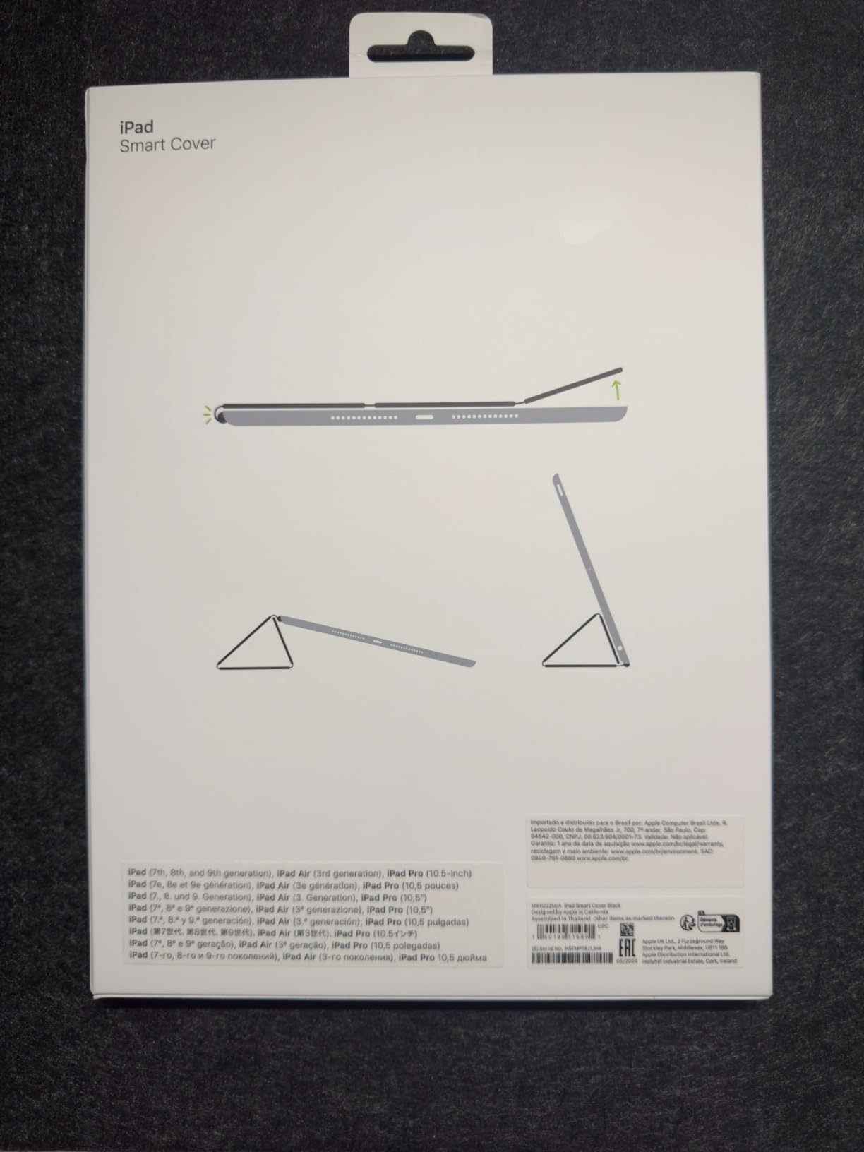 Apple Smart Cover iPad 7 gen custodia nero