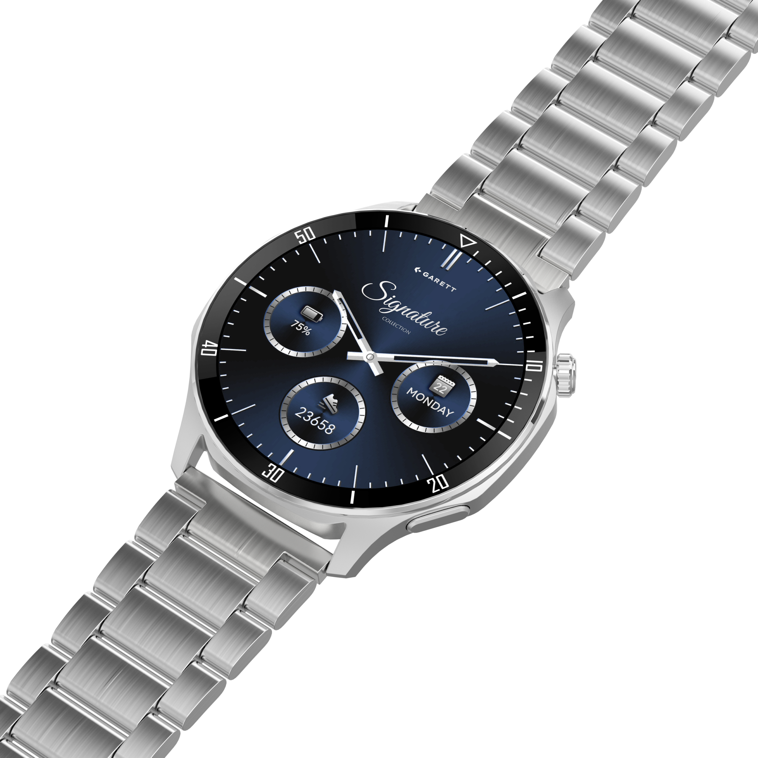 Garett Prime smartwatch argento display AMOLED