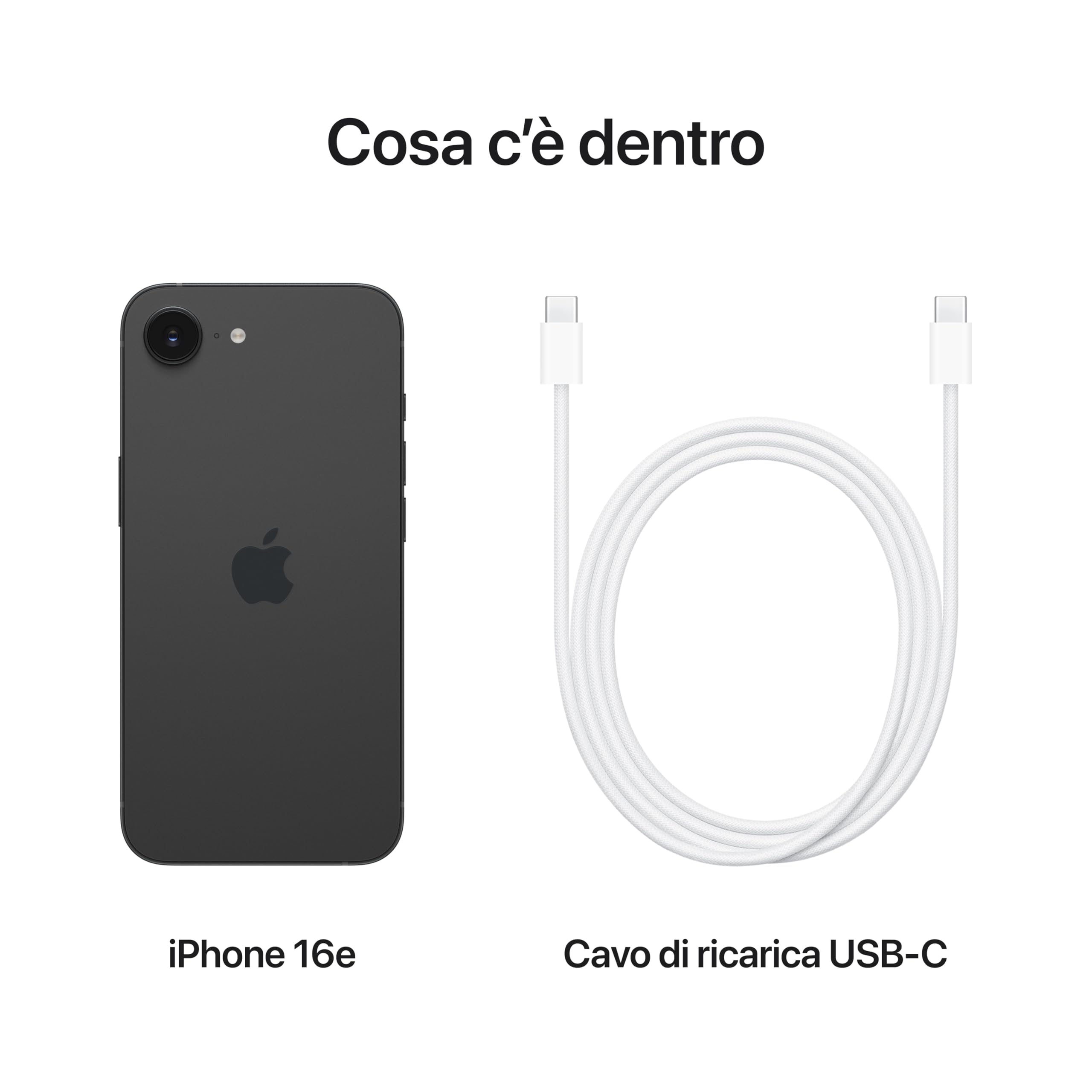 Apple iPhone 16e 128GB Smartphone Nero 5G 48MP