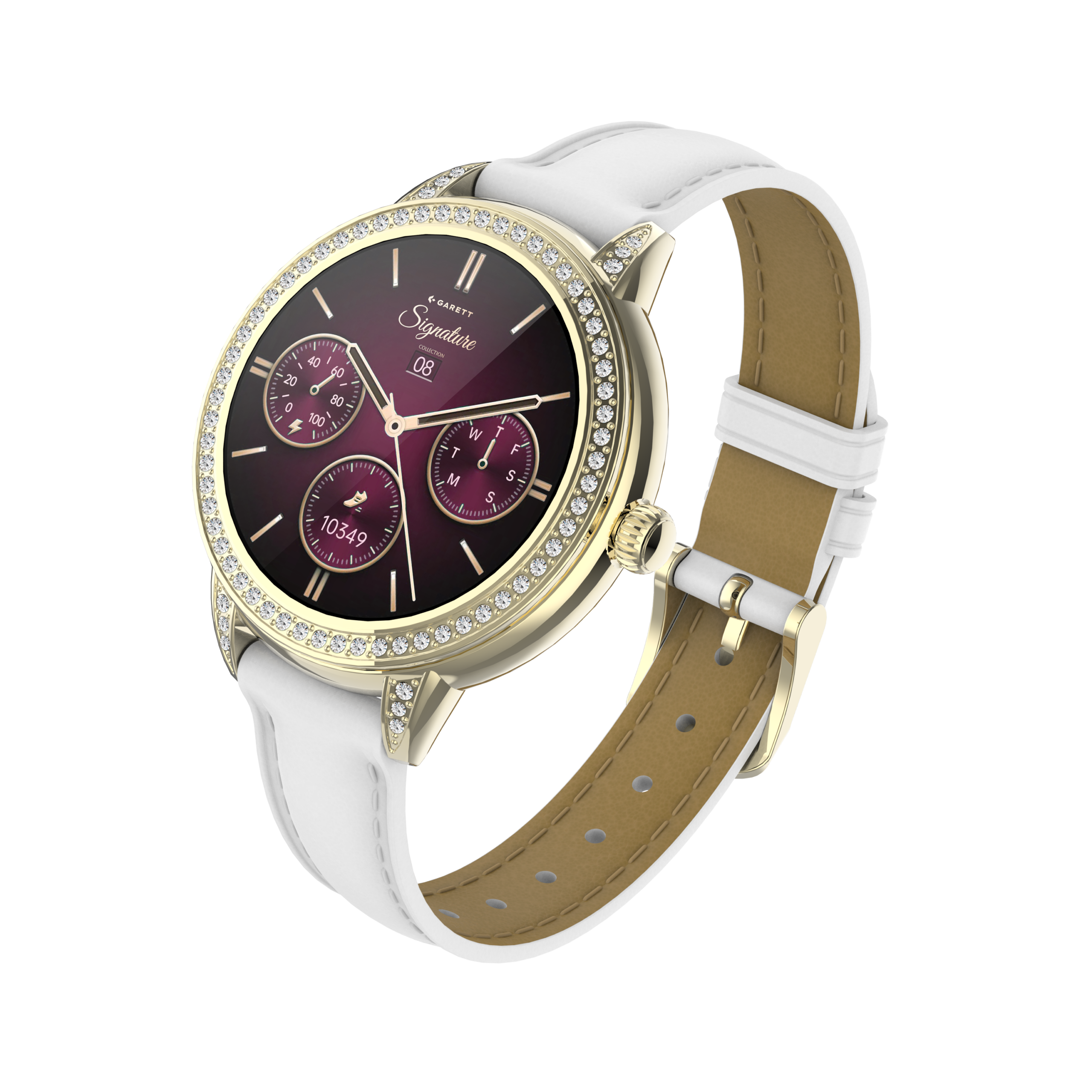 Garett Stella smartwatch oro acciaio AMOLED