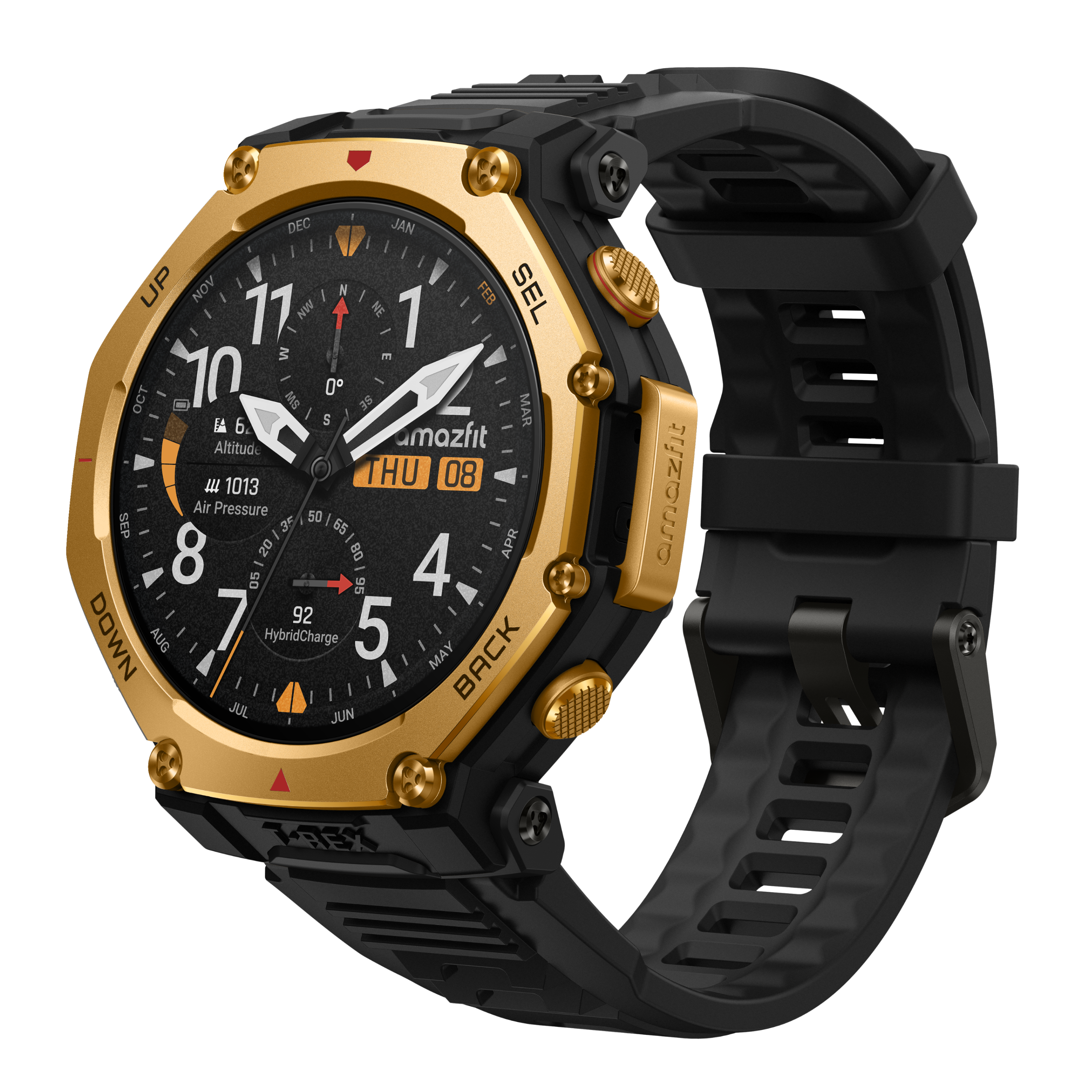 Amazfit T-Rex 3 Pro smartwatch nero oro 44 mm