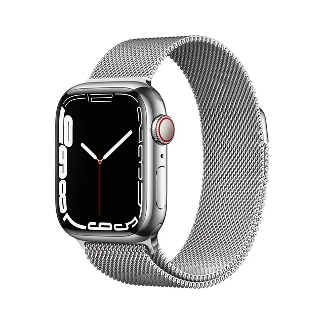 Apple Watch Series 7 GPS Cellular 41mm smartwatch argento milanese