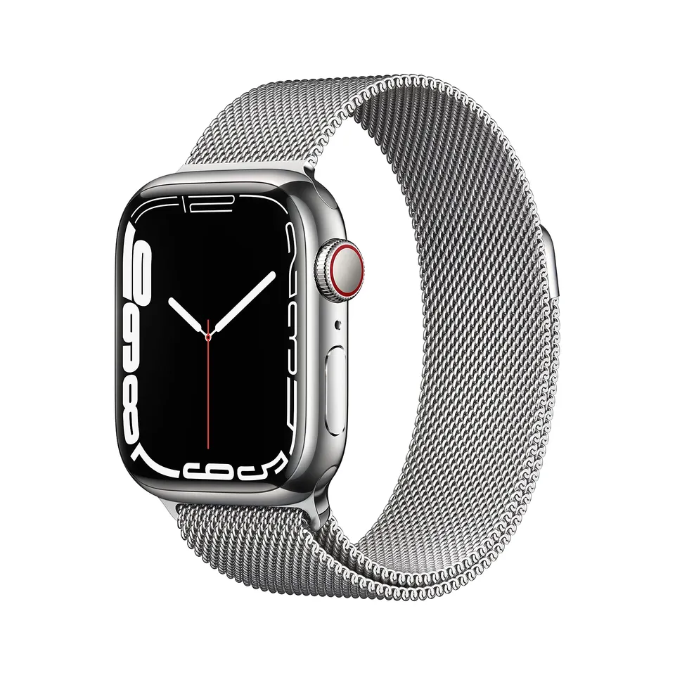 Apple Watch Series 7 GPS Cellular 41mm smartwatch argento milanese