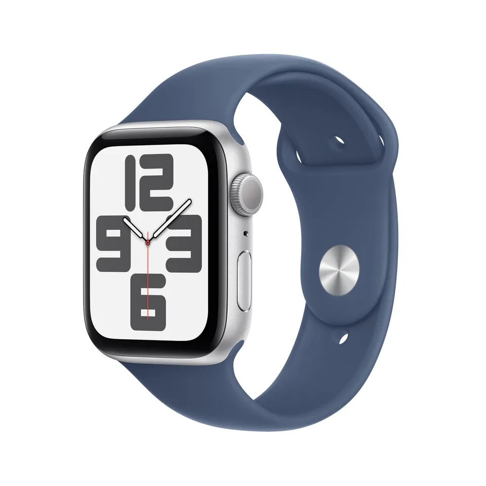 Apple Watch SE 2 gen GPS 44 mm smartwatch argento denim S/M