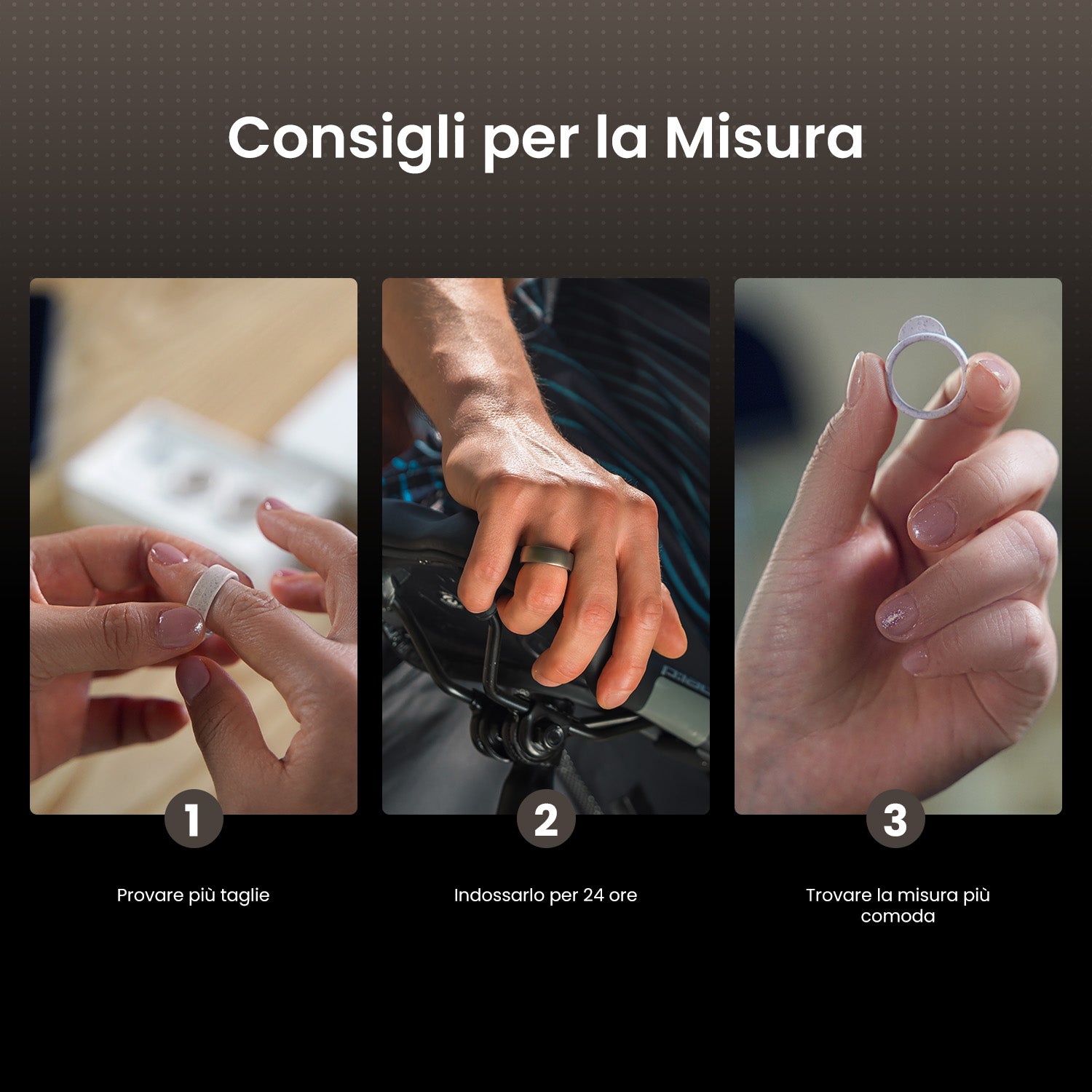 Amazfit Helio Ring kit misura anello taglia dito