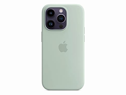 Apple custodia silicone MagSafe iPhone 14 Pro agave