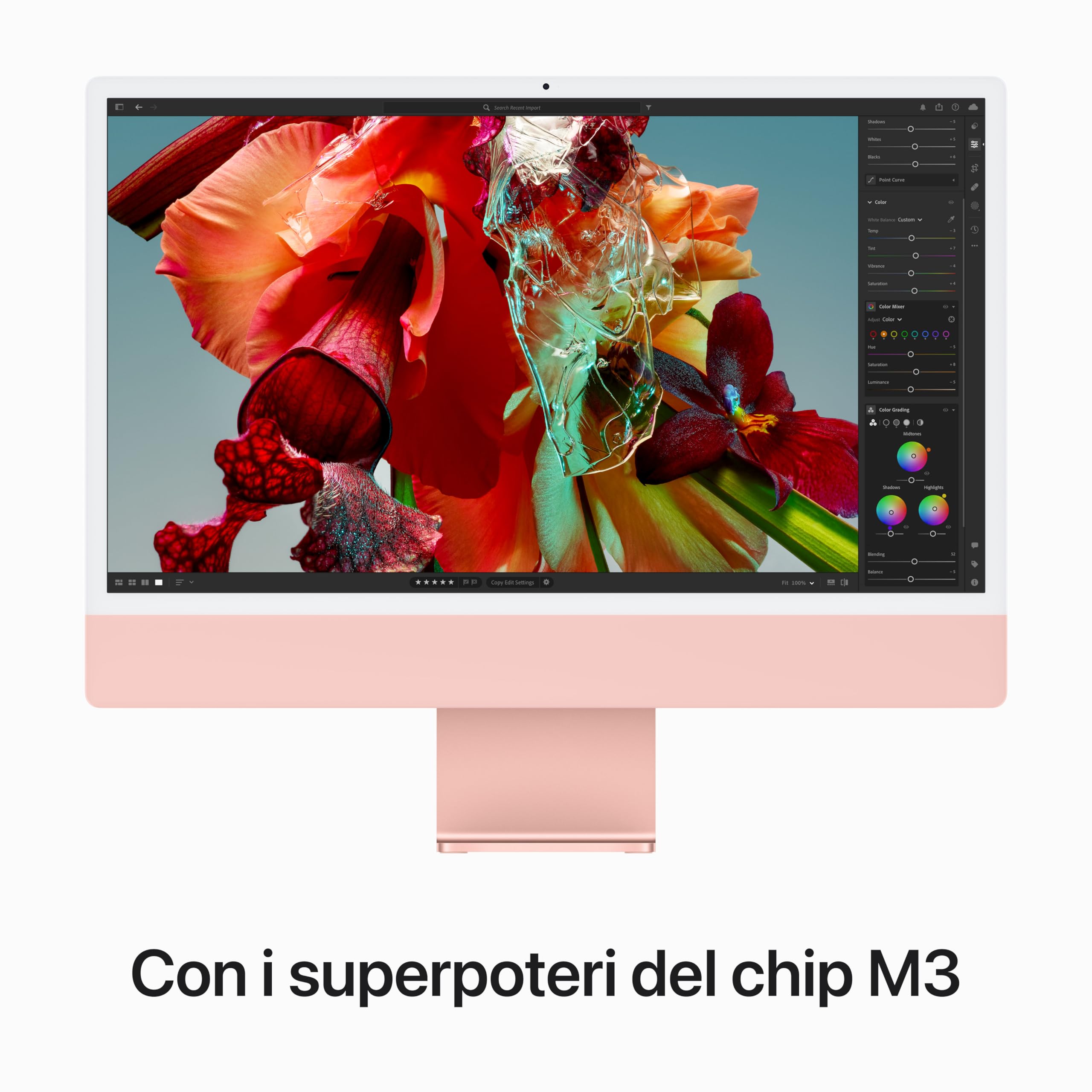 Apple iMac M3 24 computer Rosa 512GB Retina 4,5K