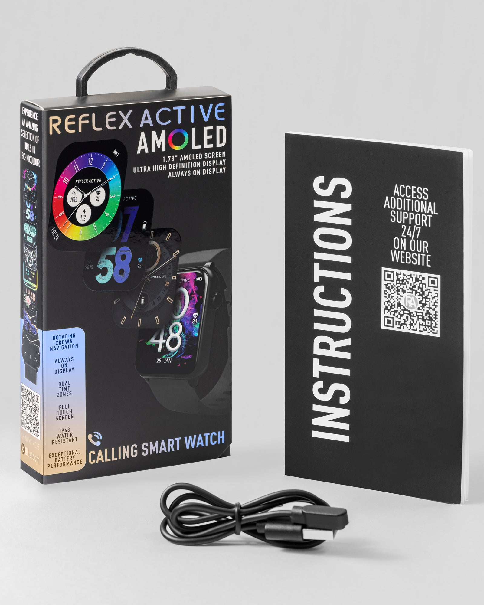 Reflex Active Spectra 300 S smartwatch nero AMOLED chiamate