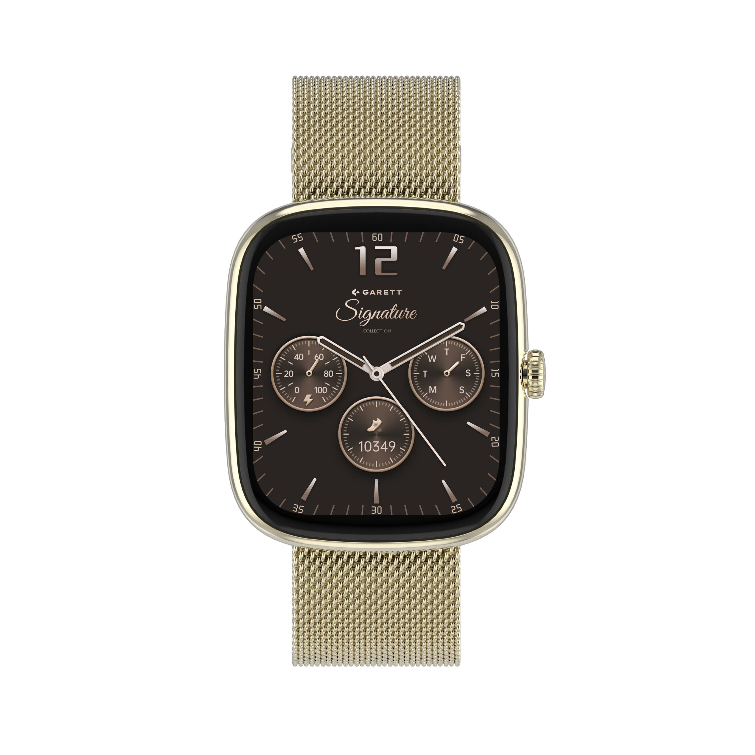 Garett Flow smartwatch oro mesh AMOLED