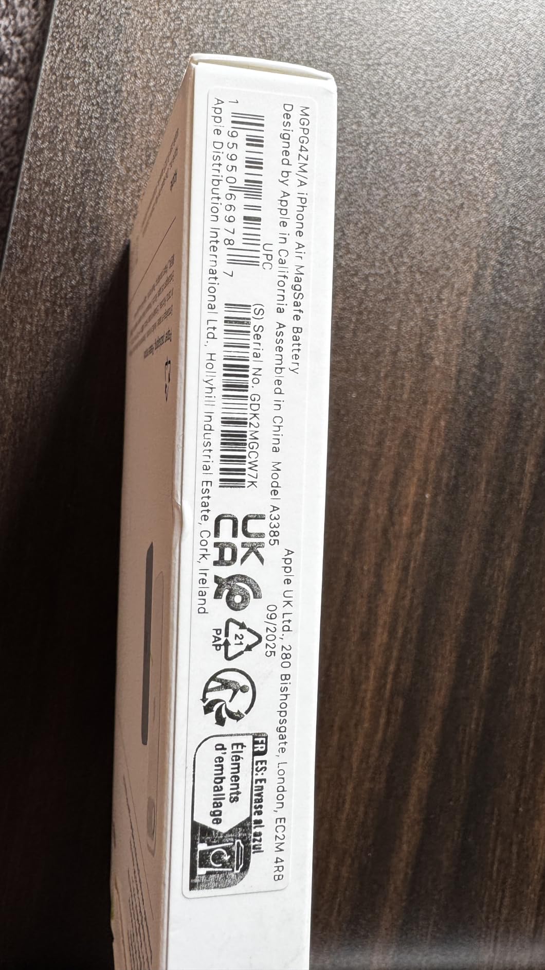 Apple Batteria MagSafe iPhone Air power bank 65% extra