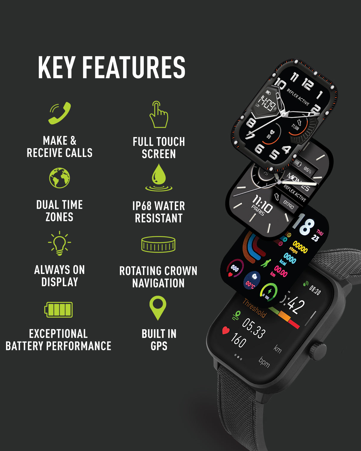 Reflex Active Venture 400 S smartwatch oro AMOLED GPS