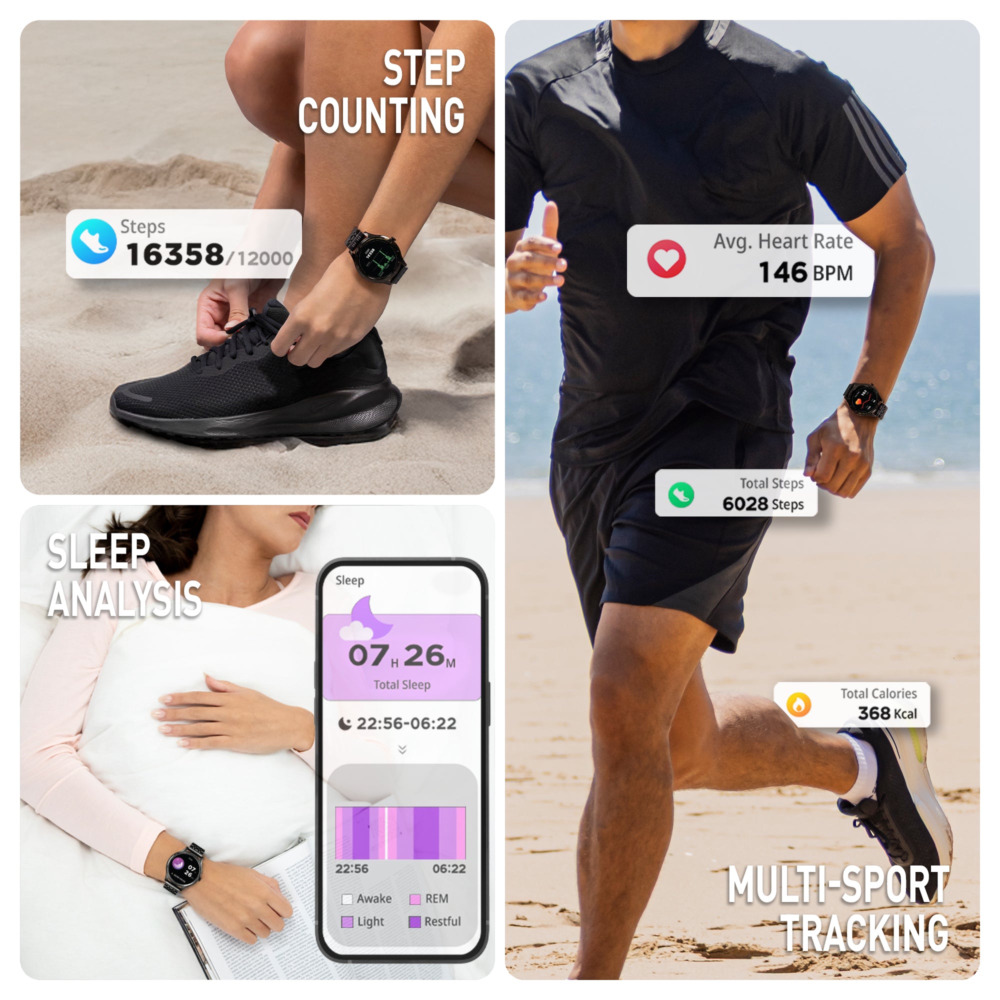 Reflex Active Spectra 300 R smartwatch AMOLED bracciale