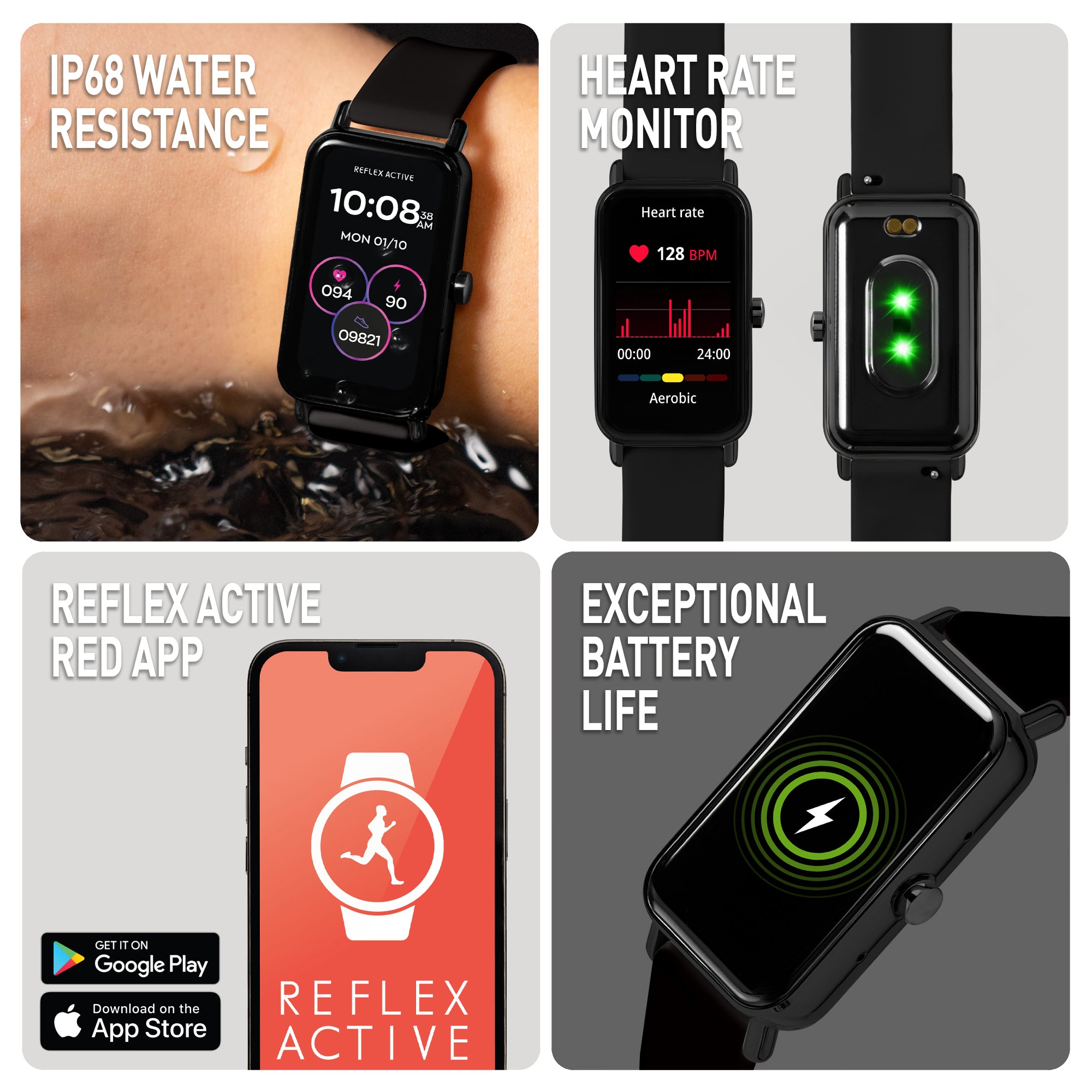 Reflex Active Nexus RA-NX-100S-04 smartwatch nero