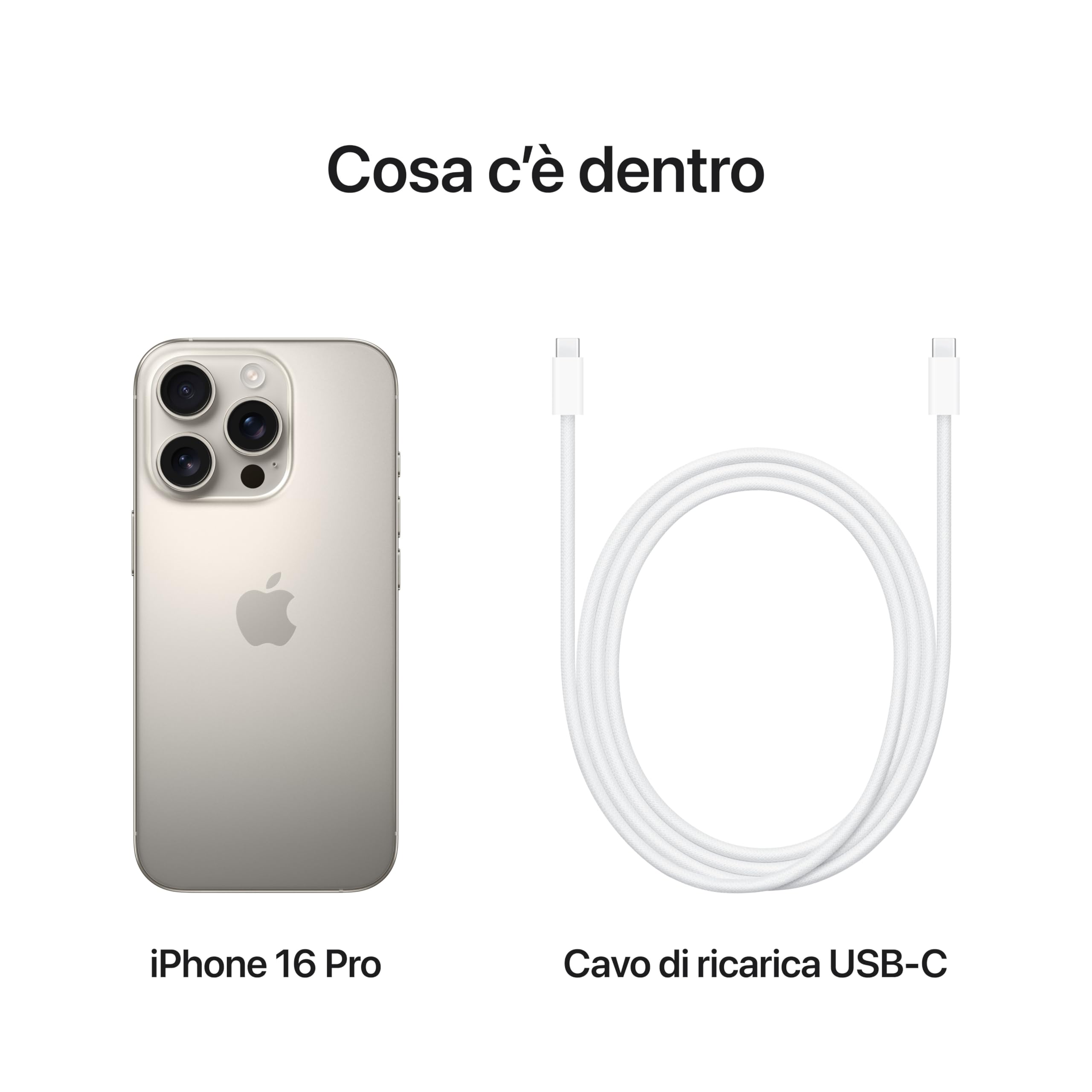 Apple iPhone 16 Pro 512GB Smartphone Titanio Naturale 5G